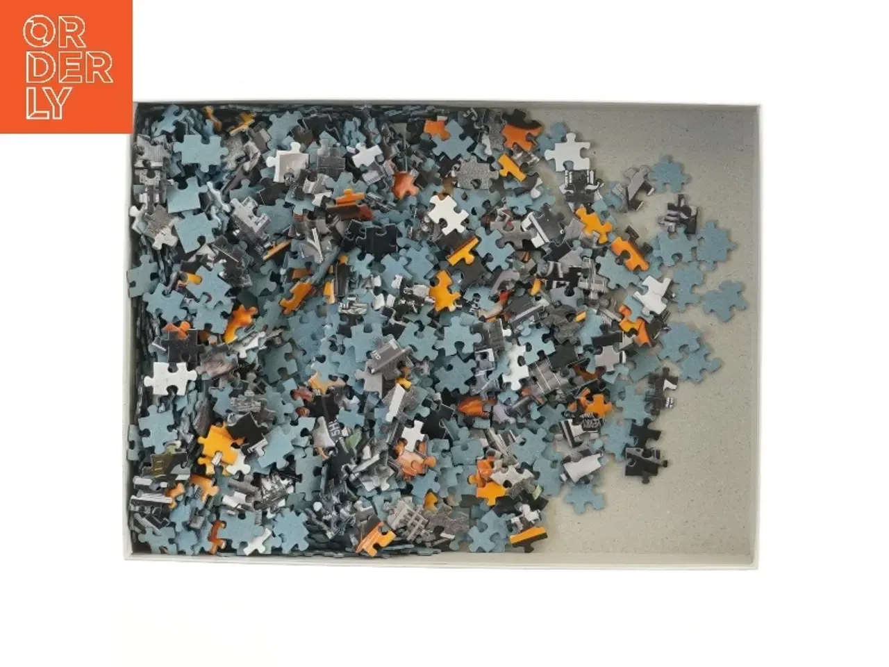 Billede 3 - Puslespil med 1000 brikker af gule taxaer (str. 1000 brikker cm)