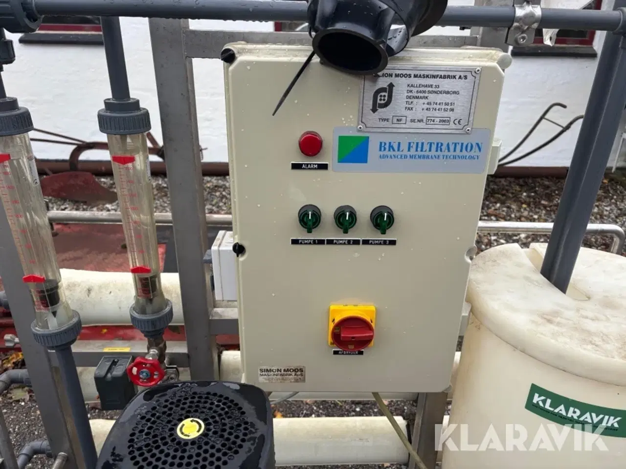 Billede 10 - Ultrafiltreringsanlæg Simon Moos Maskinfabrik NF til vand med kulfilter