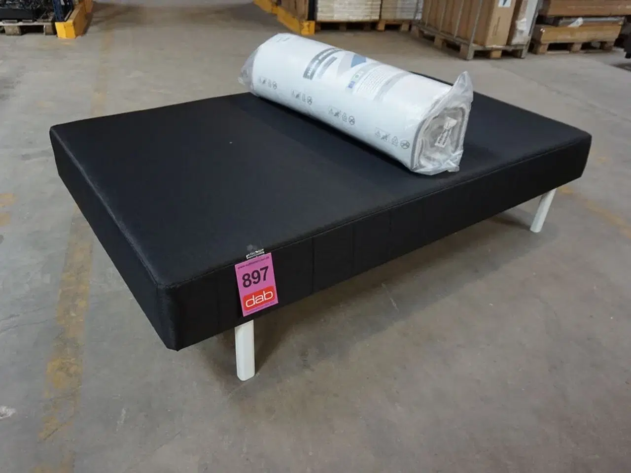Billede 2 - Huma Prestige Boxseng med træben og topmadras 120x200 cm