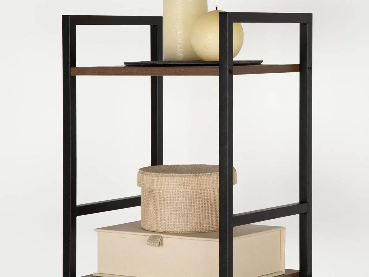 Billede 5 - Reolsystem Max Home - jern og træ MDF, 5 hylder, 30 × 144 × 24 cm