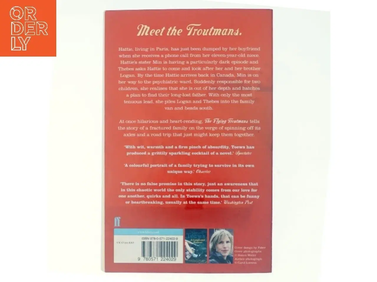 Billede 3 - The Flying Troutmans af Miriam Toews (Bog)