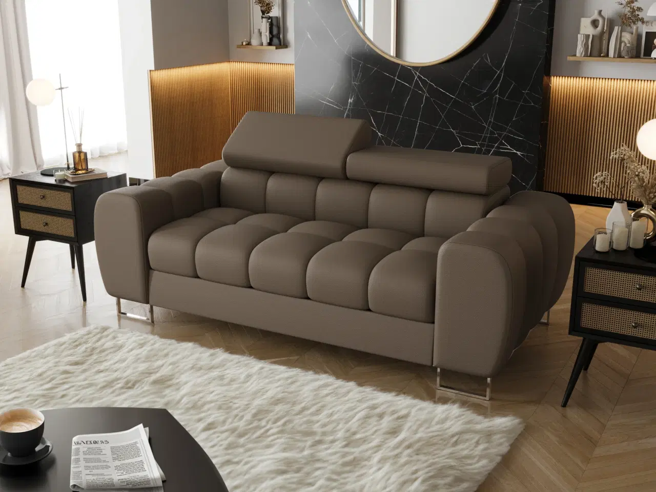 Billede 5 - ASPER II  TO-PERS. SOFA  195 CM TERRA 33