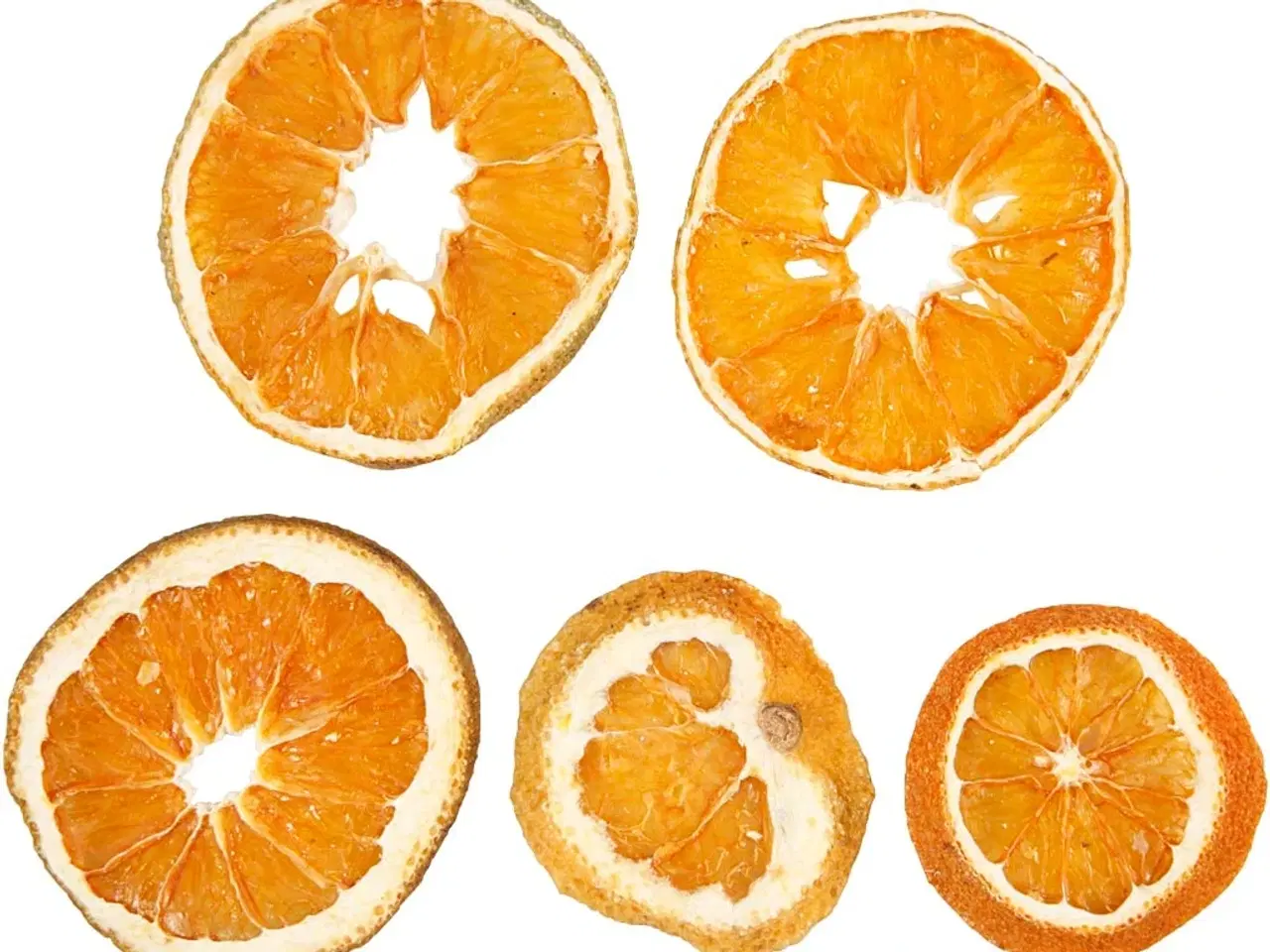 Billede 1 - Tørrede appelsinskiver til dekoration - 5 stk.
