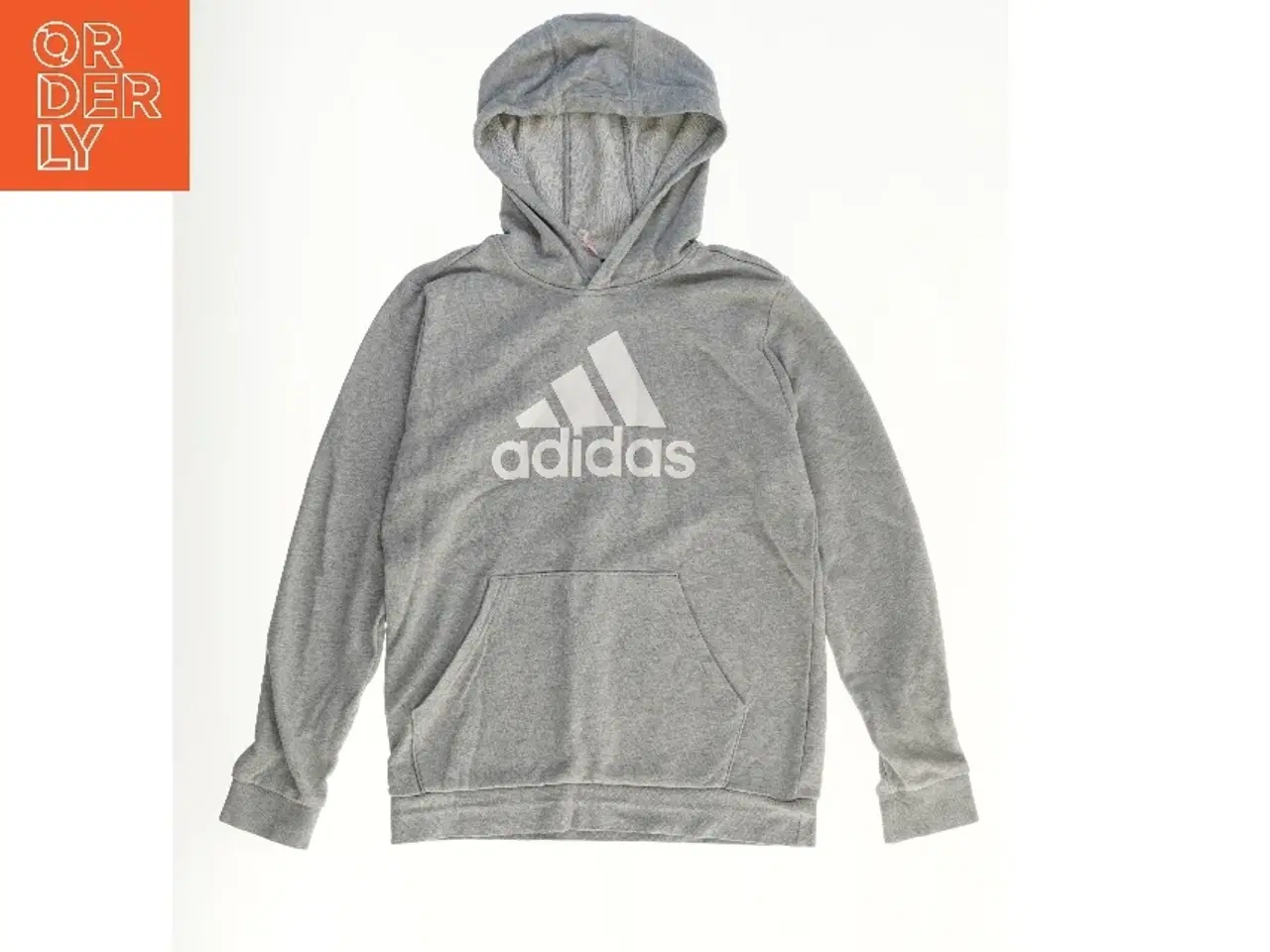 Billede 1 - Grå hættetrøje med logo fra Adidas (str. 158)