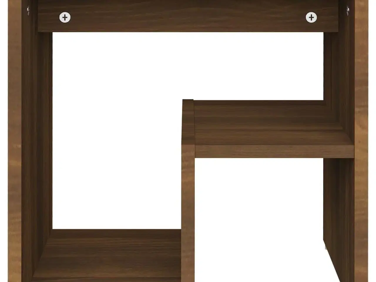 Billede 3 - Sengebord 40x30x40 cm konstrueret træ brun egetræsfarve