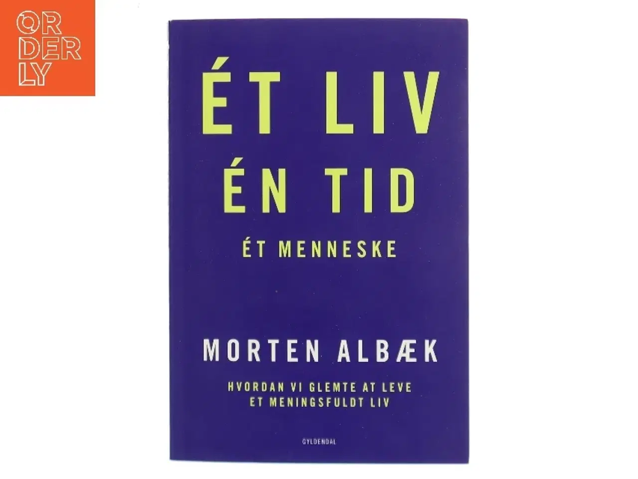 Billede 1 - Ét liv, én tid, ét menneske : hvordan vi glemte at leve et meningsfuldt liv af Morten Albæk (Bog)