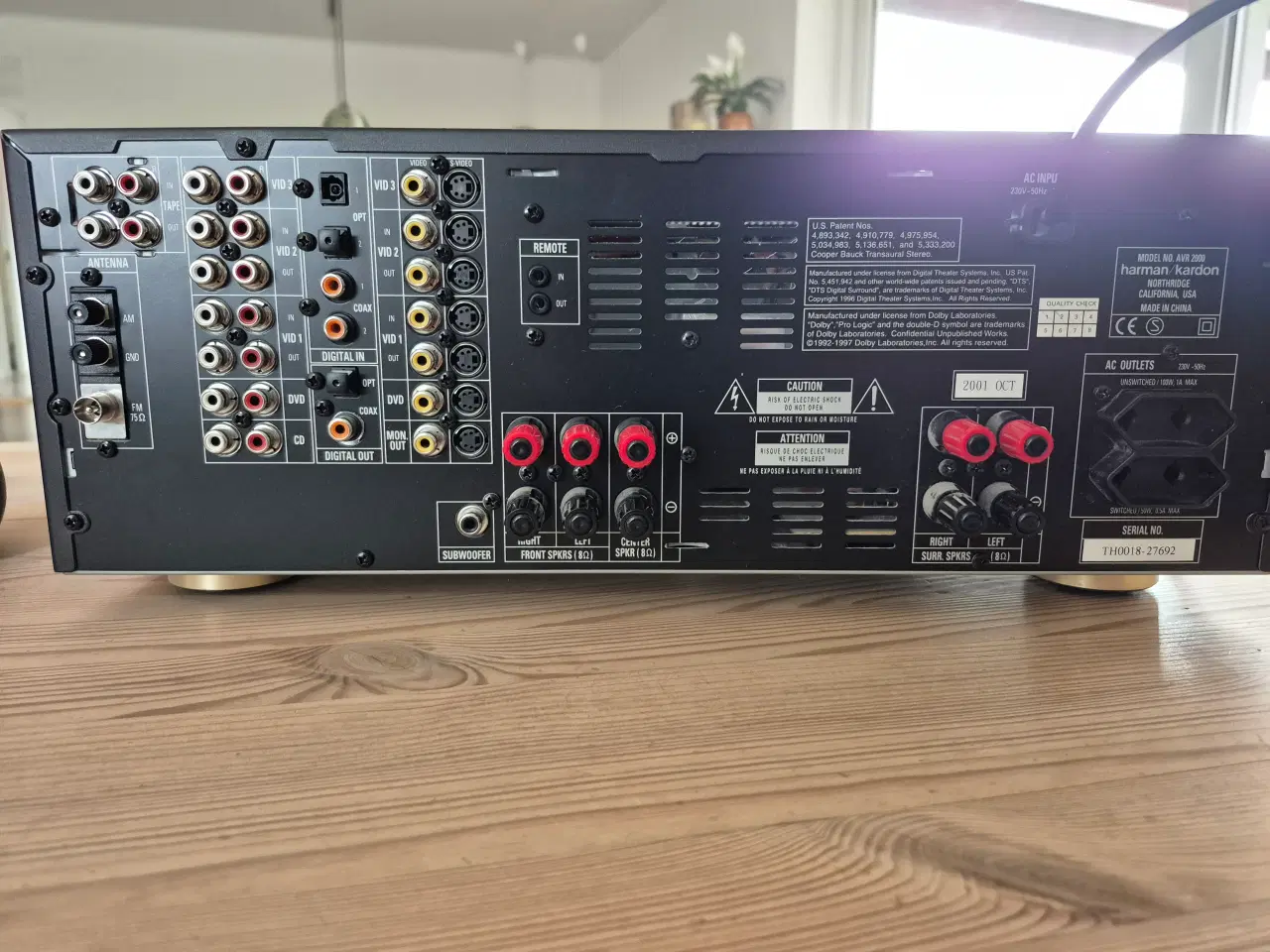 Billede 2 - Harman Kardon, AVR 2000 + jamo 5+1+sub