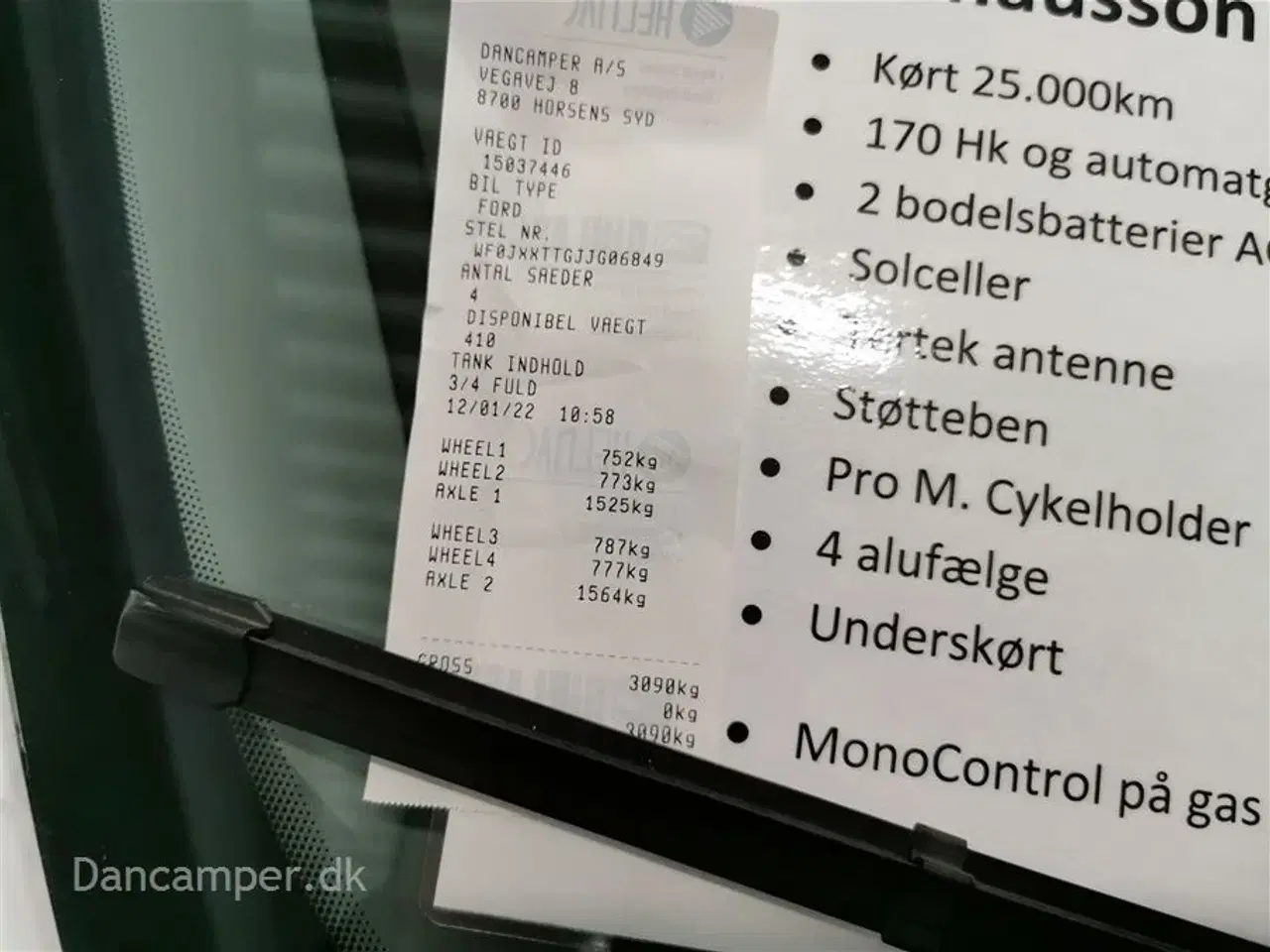 Billede 30 - 2019 - Chausson Welcome Premium 630   UNDER KLARGØRING! 2019 Model! 170 hk Ford med el.sænkbare enkeltsenge, Tertek antenne og masser af yderligere udstyr.
