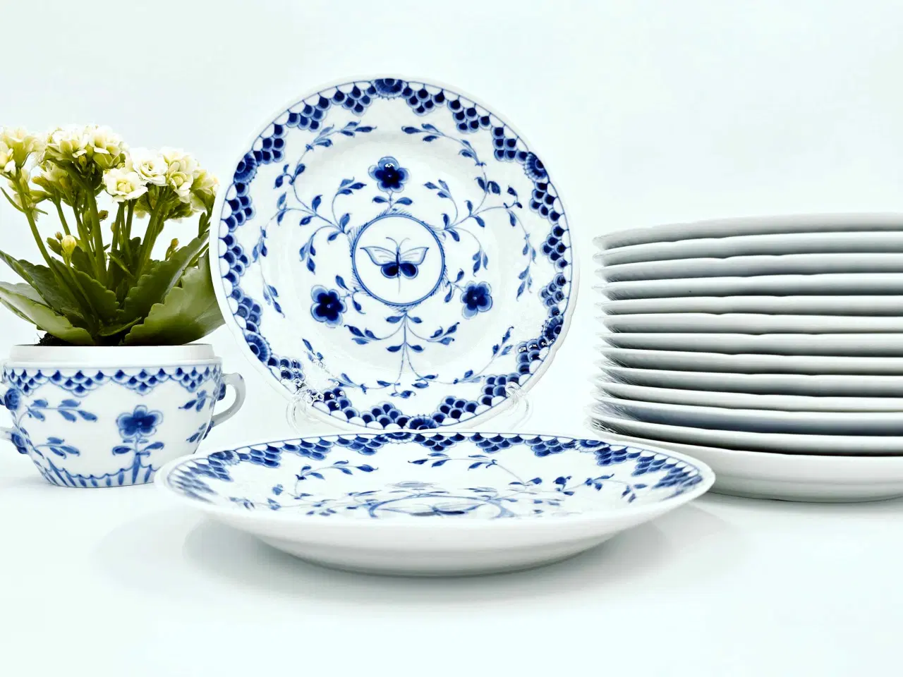 Billede 4 - Dickens Sommerfugl Stor Kagetallerken