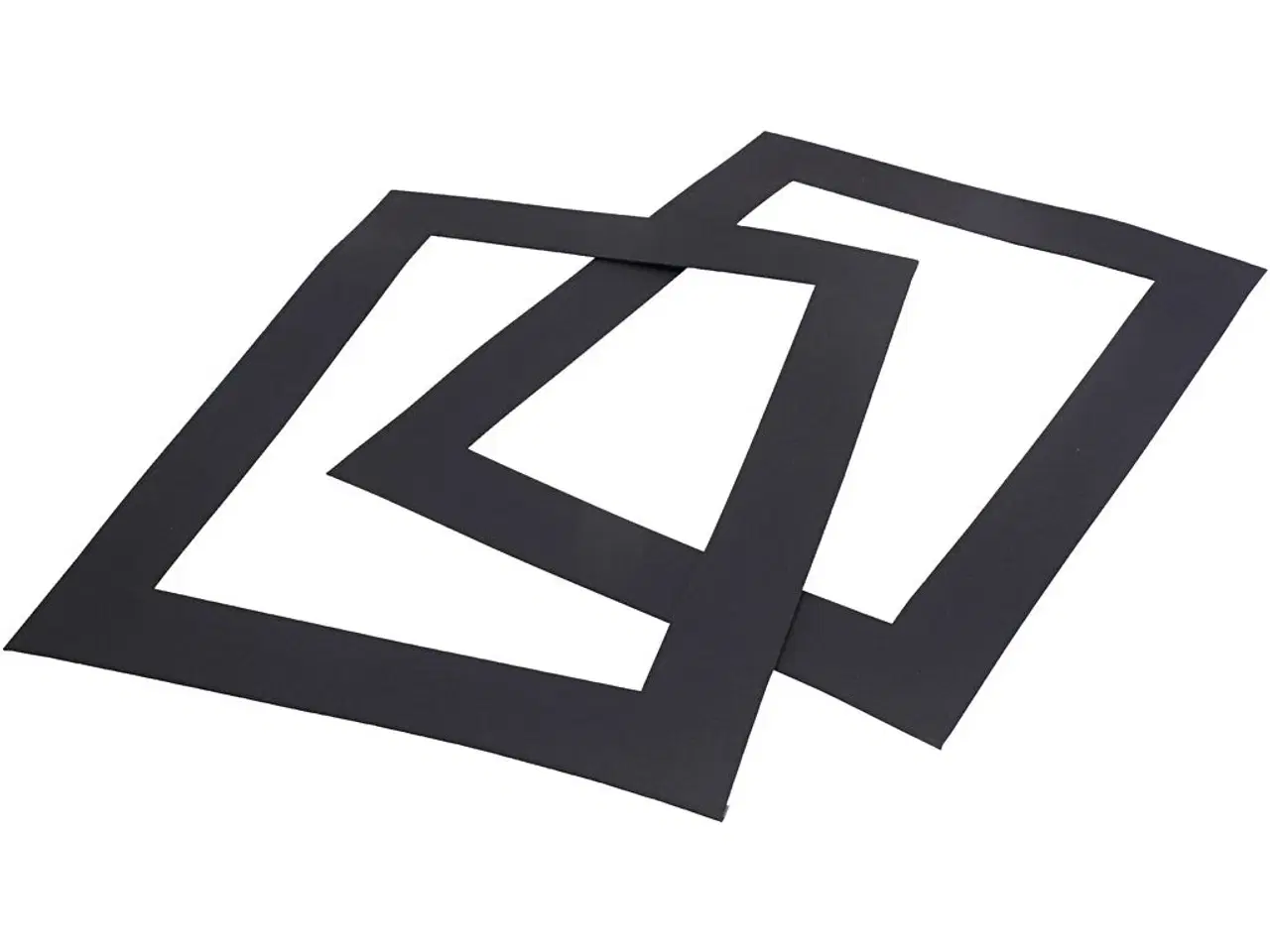 Billede 1 - Passepartoutrammer, udstansede, A4, str. 28,5x37 cm, 500 g, sort, 100stk./ 1 pk.