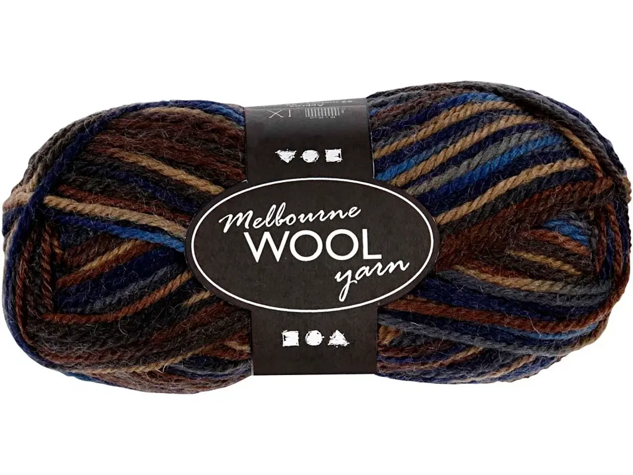 Billede 1 - Melbourne Uldgarn - Brun Harmoni, 50g, 92m