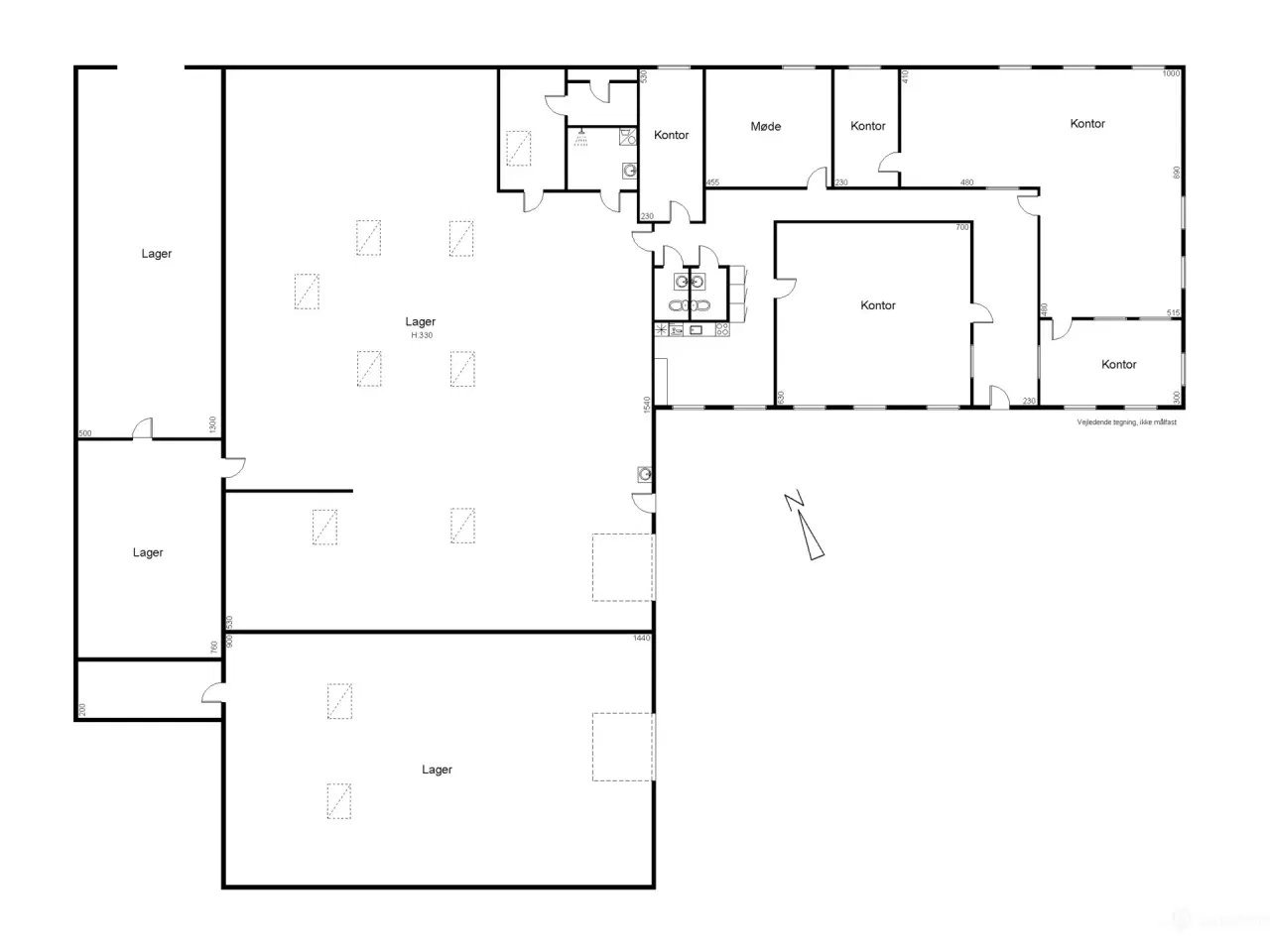 Billede 7 - Markant domicilejendom med optimal fordeling mellem kontor og lager/produktion – Hjørnegrund!