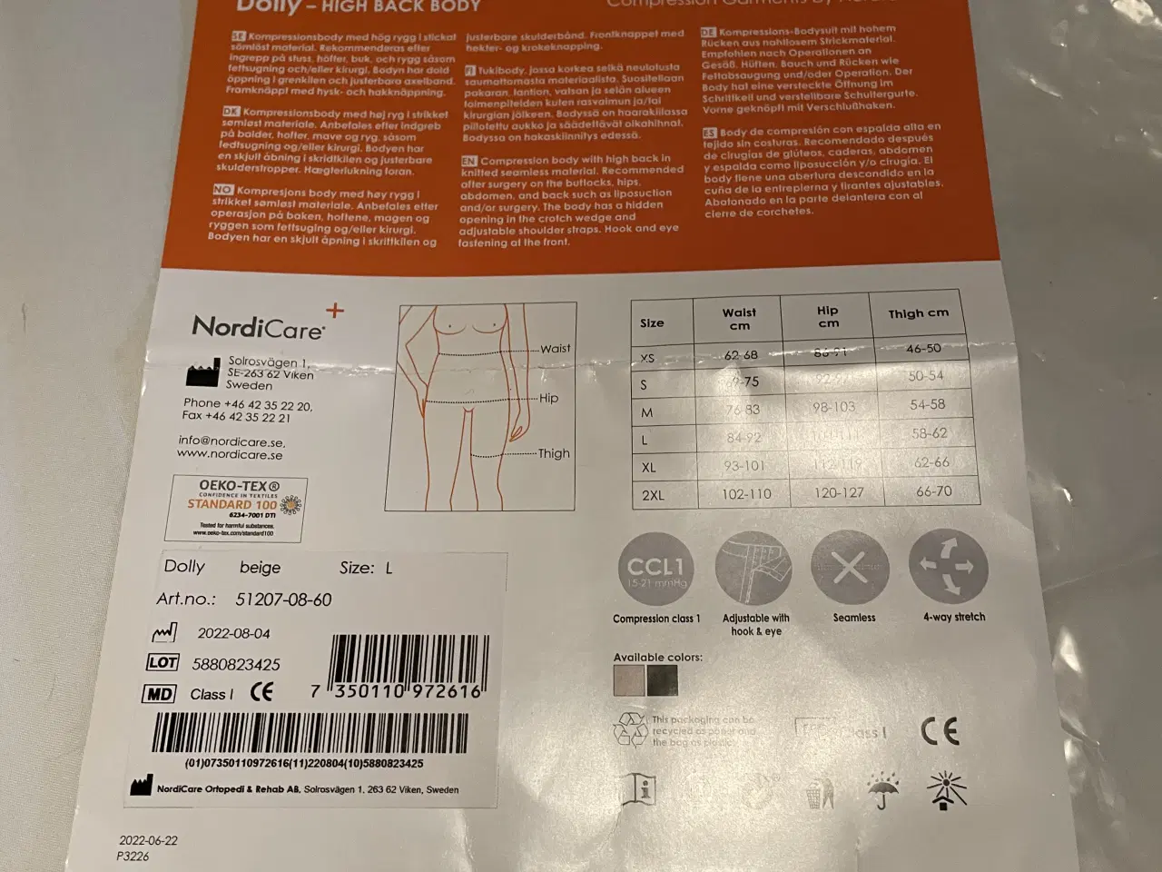 Billede 4 - Compression dragt til efter graviditet eller opera