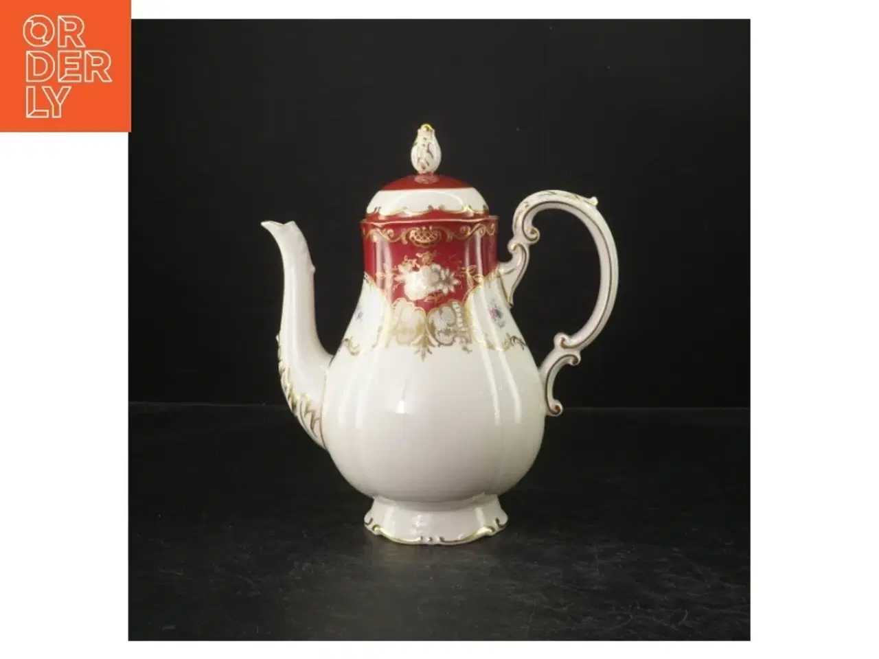 Billede 1 - Porcelænskande med låg (str. 24 cm)