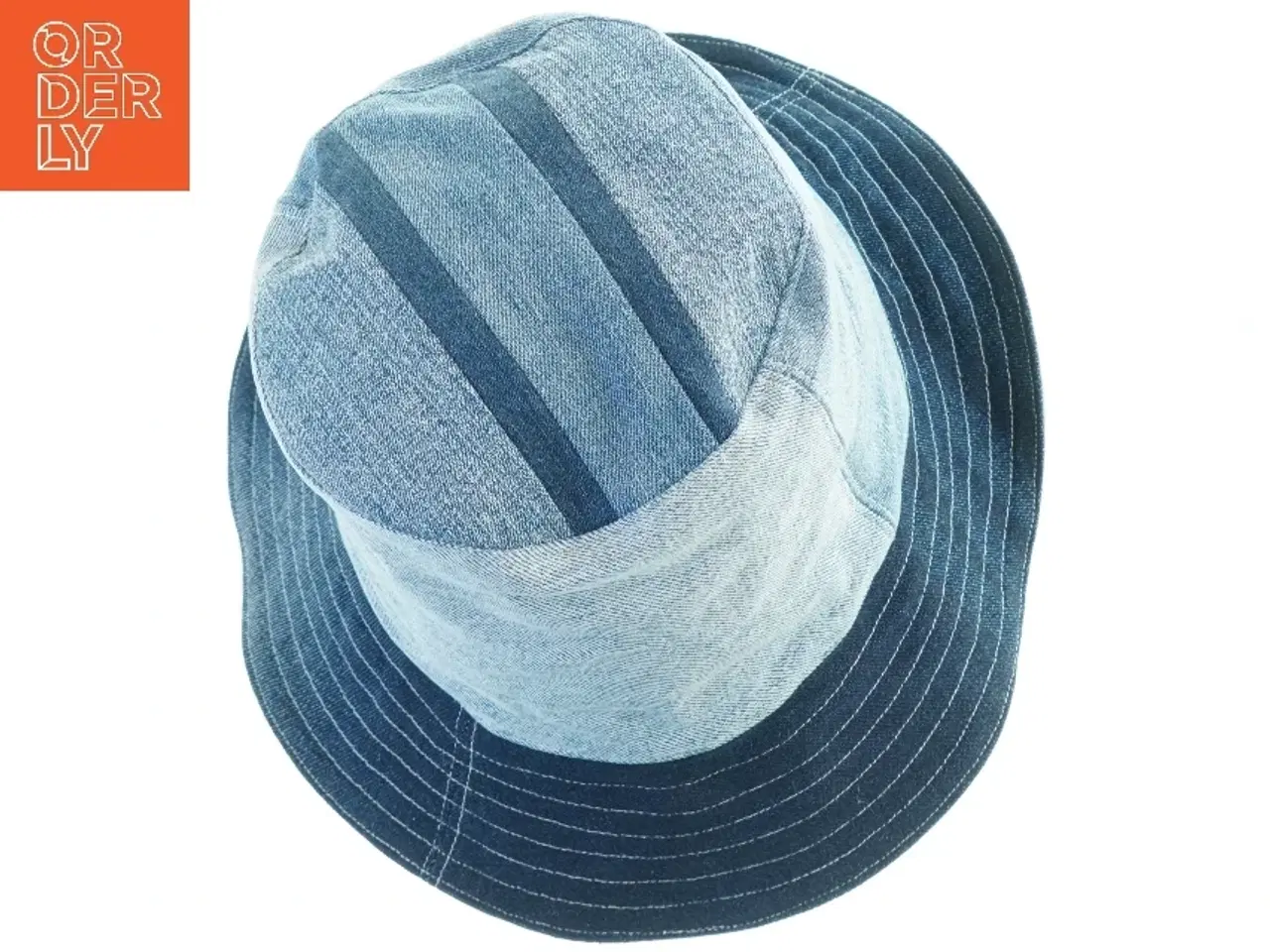 Billede 3 - Blå denim bølle hat (str. Ø. 29 cm)