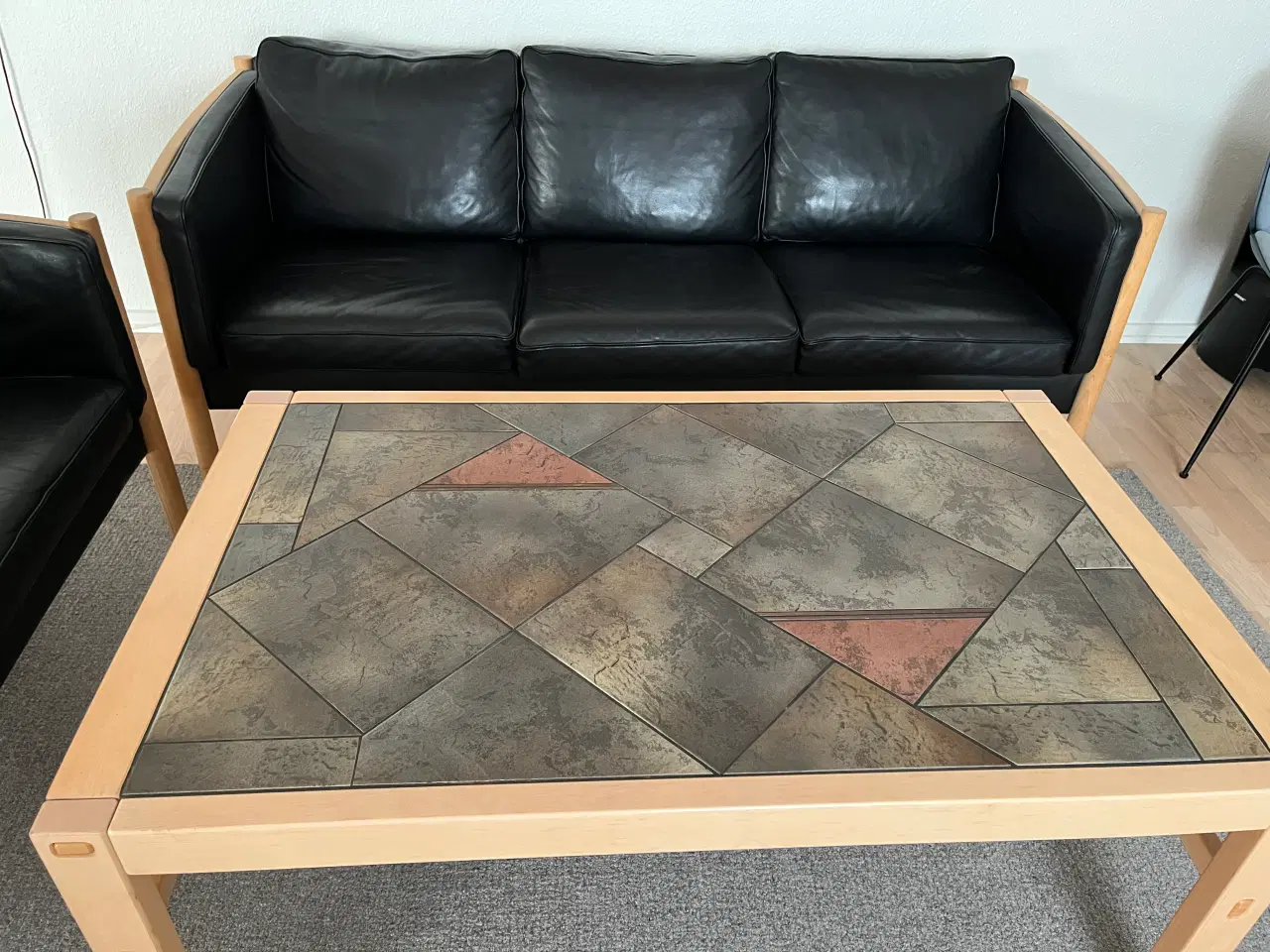 Billede 2 - Sofasæt 3+2 og bord 