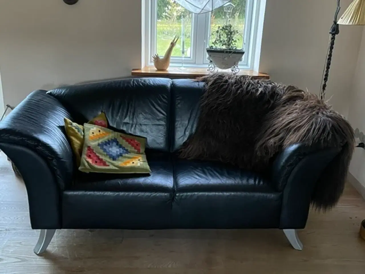 Billede 1 - Klassisk lædersofa til 2