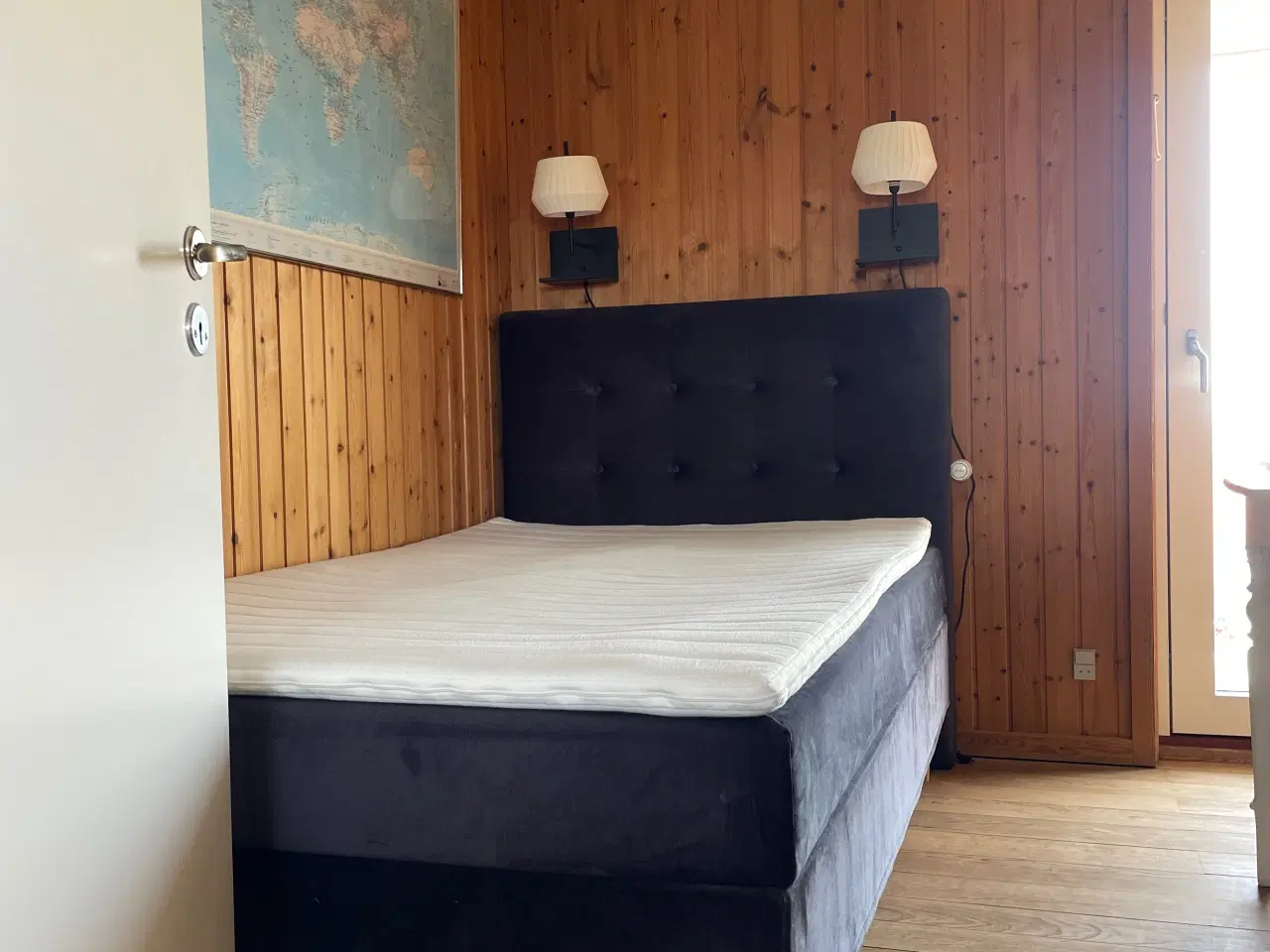 Billede 2 - Mørkegrå kontinentalseng 120x200