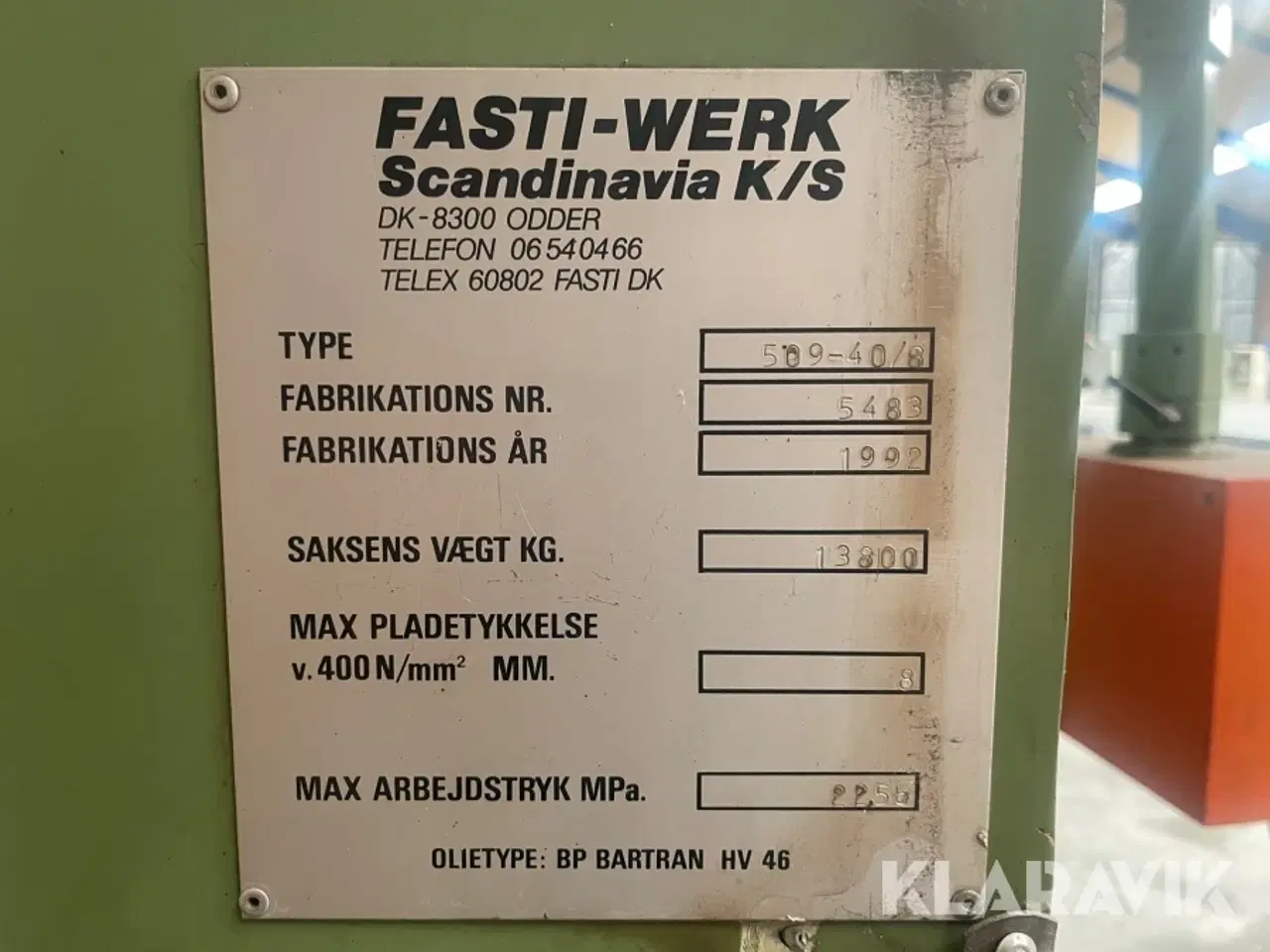 Billede 6 - Pladesaks Fasti-werk 509-40/8