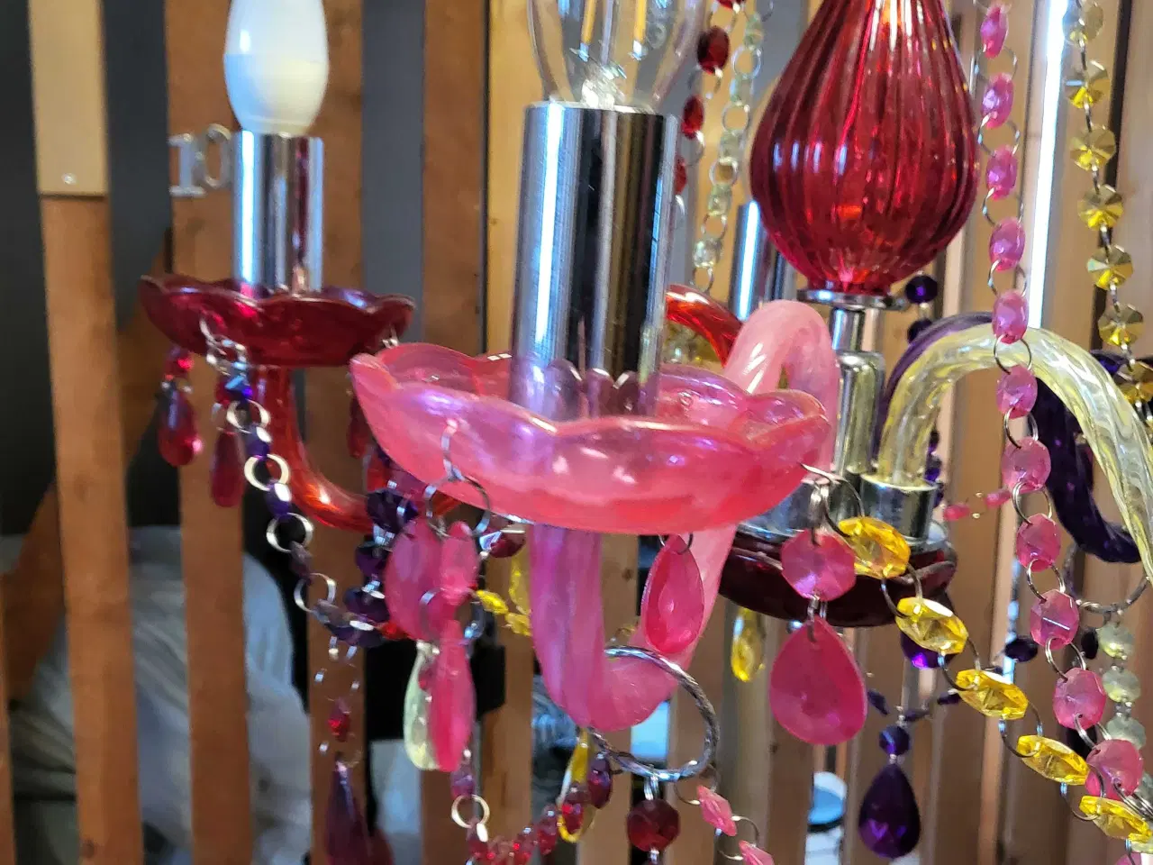 Billede 4 - Farverige lysekrone 