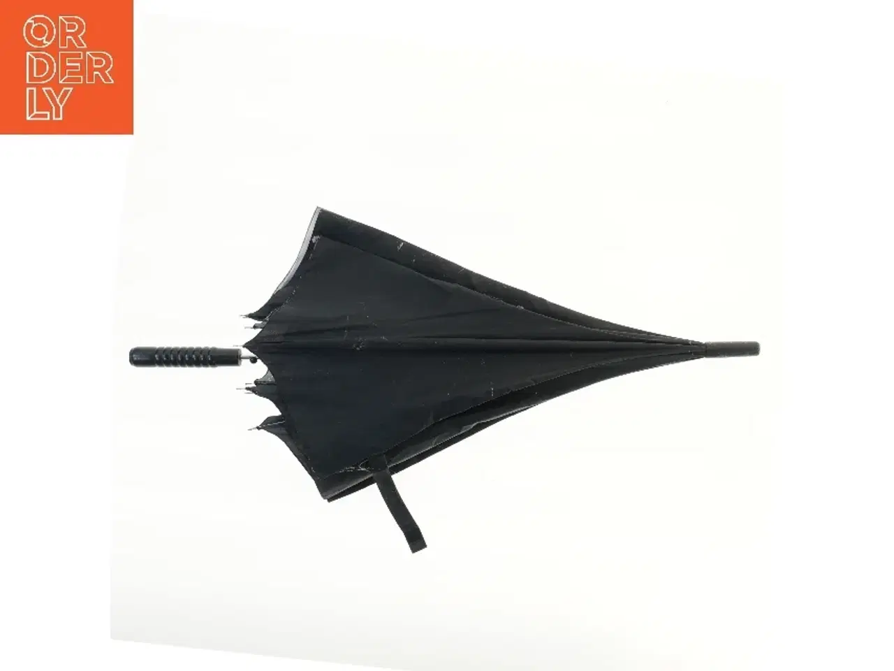 Billede 2 - Paraply med sort og mønstret design (str. 82 cm)