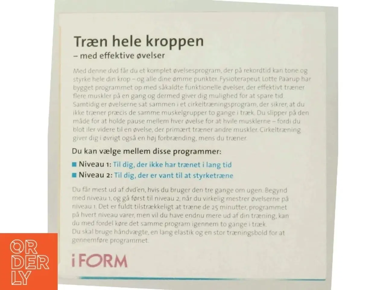 Billede 3 - iFORM Trænings-DVD