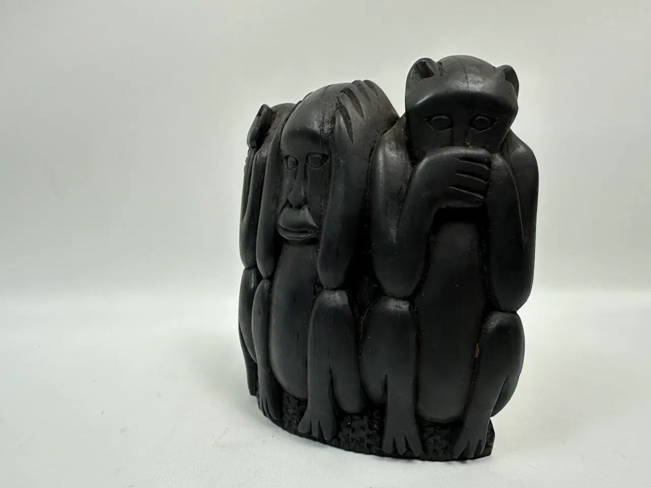 Billede 5 - Træfigur, De tre aber 
