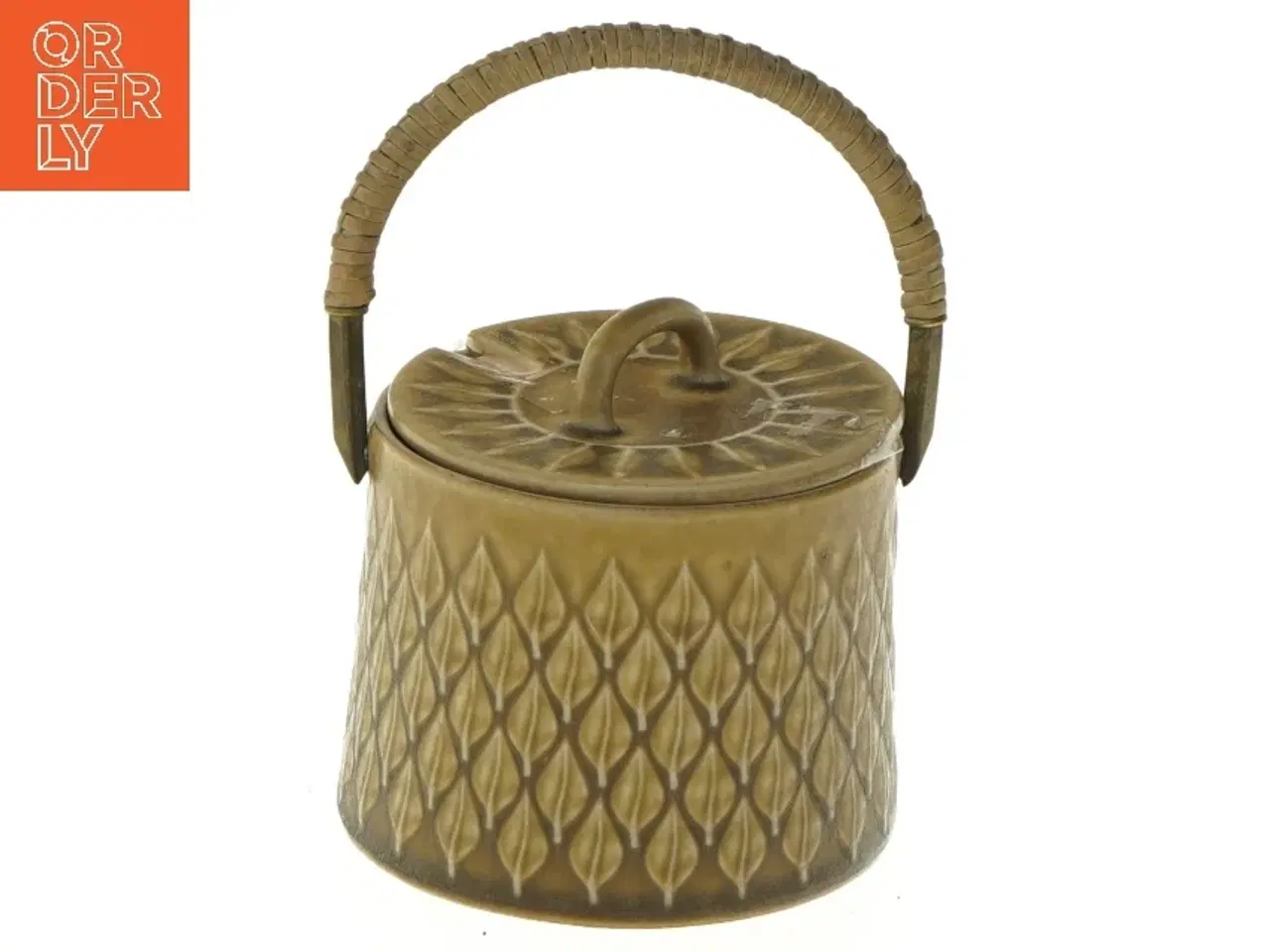 Billede 1 - Sukkerskål med låg (str. Ø 10 cm) fra Kronjyden, Danmark