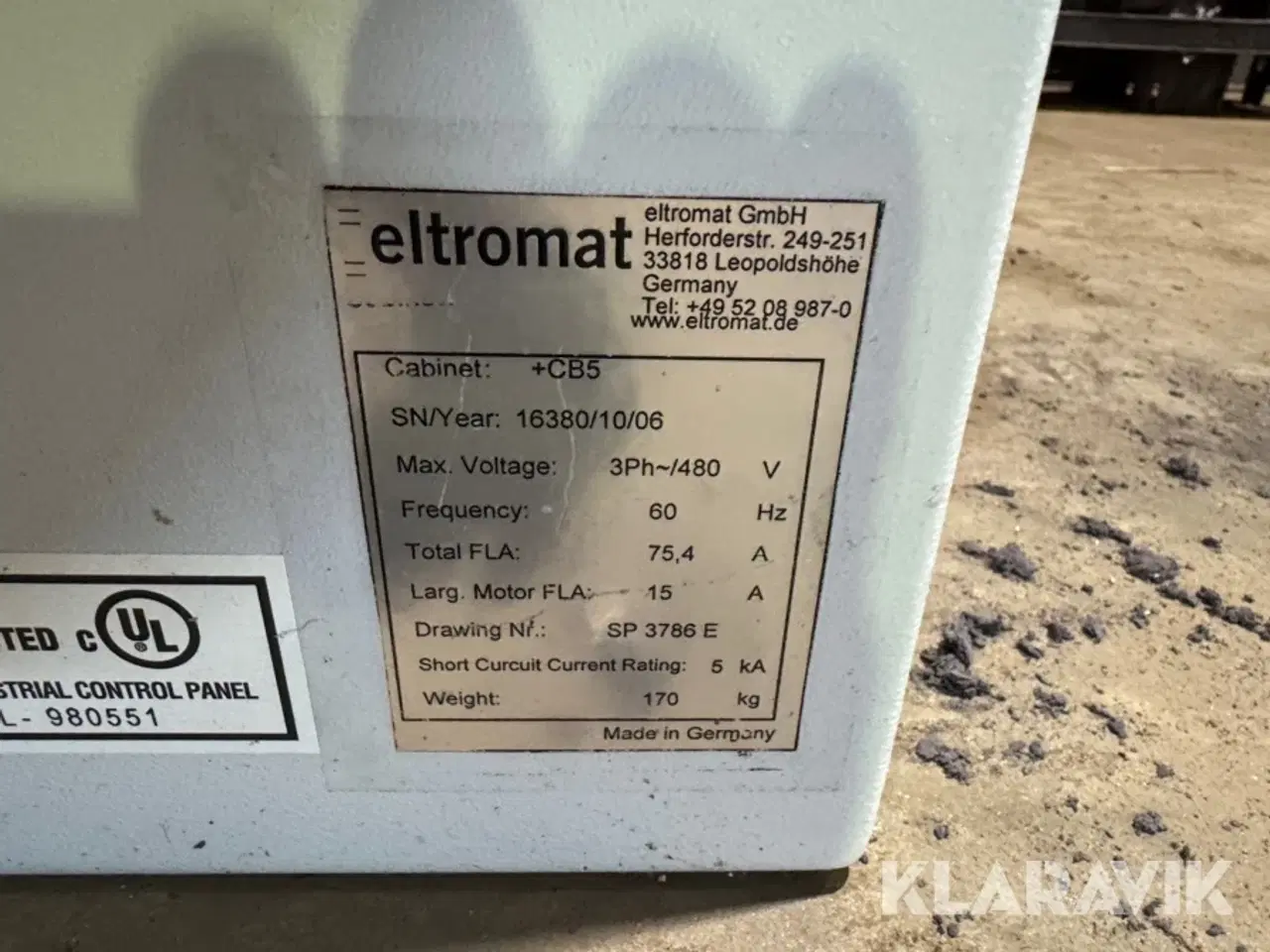 Billede 4 - Elskab Eltromat +CB5