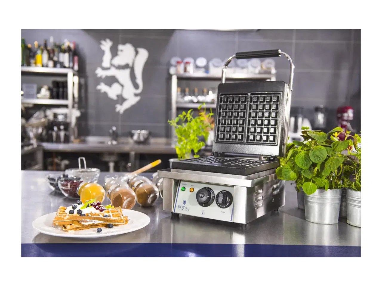 Billede 4 - Industri Vaffeljern til belgiske vafler – 2 kW