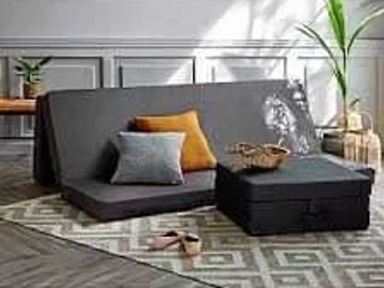 Billede 1 - Sleepy lux foldemadras Antracit 180x150x12 cm