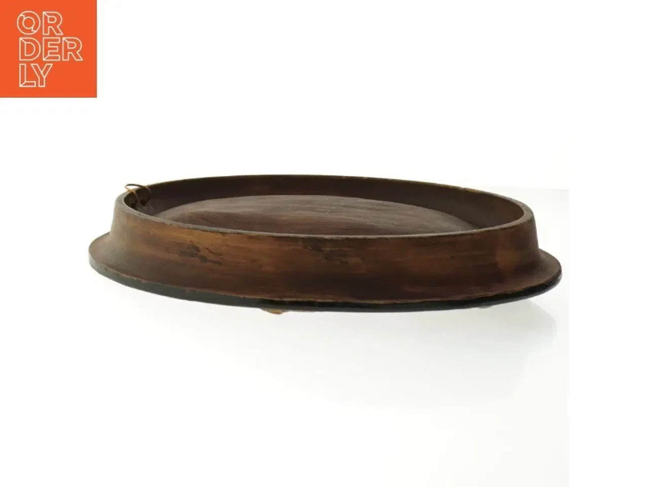 Billede 3 - Platte I tarrakotta med landskabsmotiv (str. 26 cm)