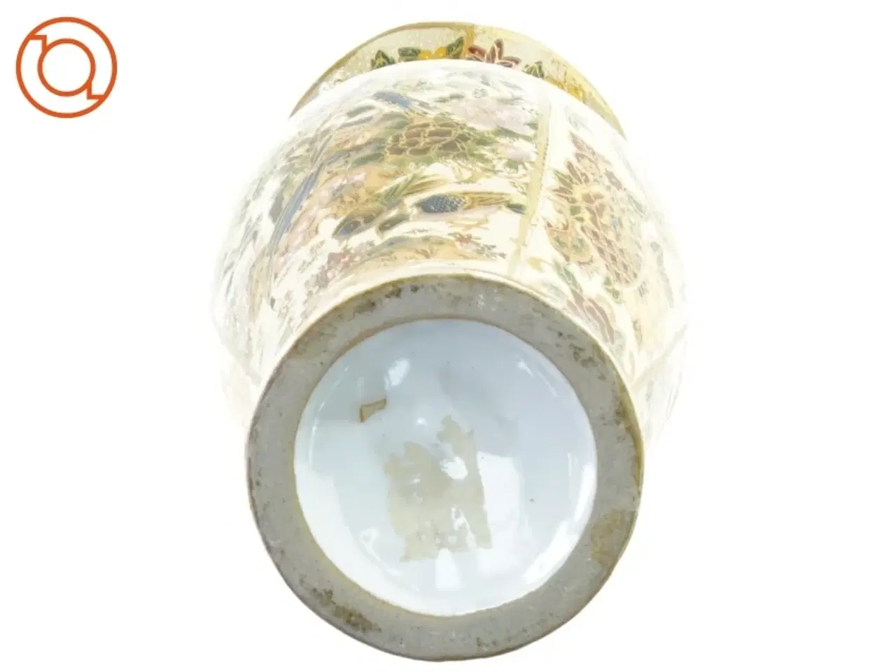 Billede 3 - Vase med kinesisk motiv (Højde 25 cm.)