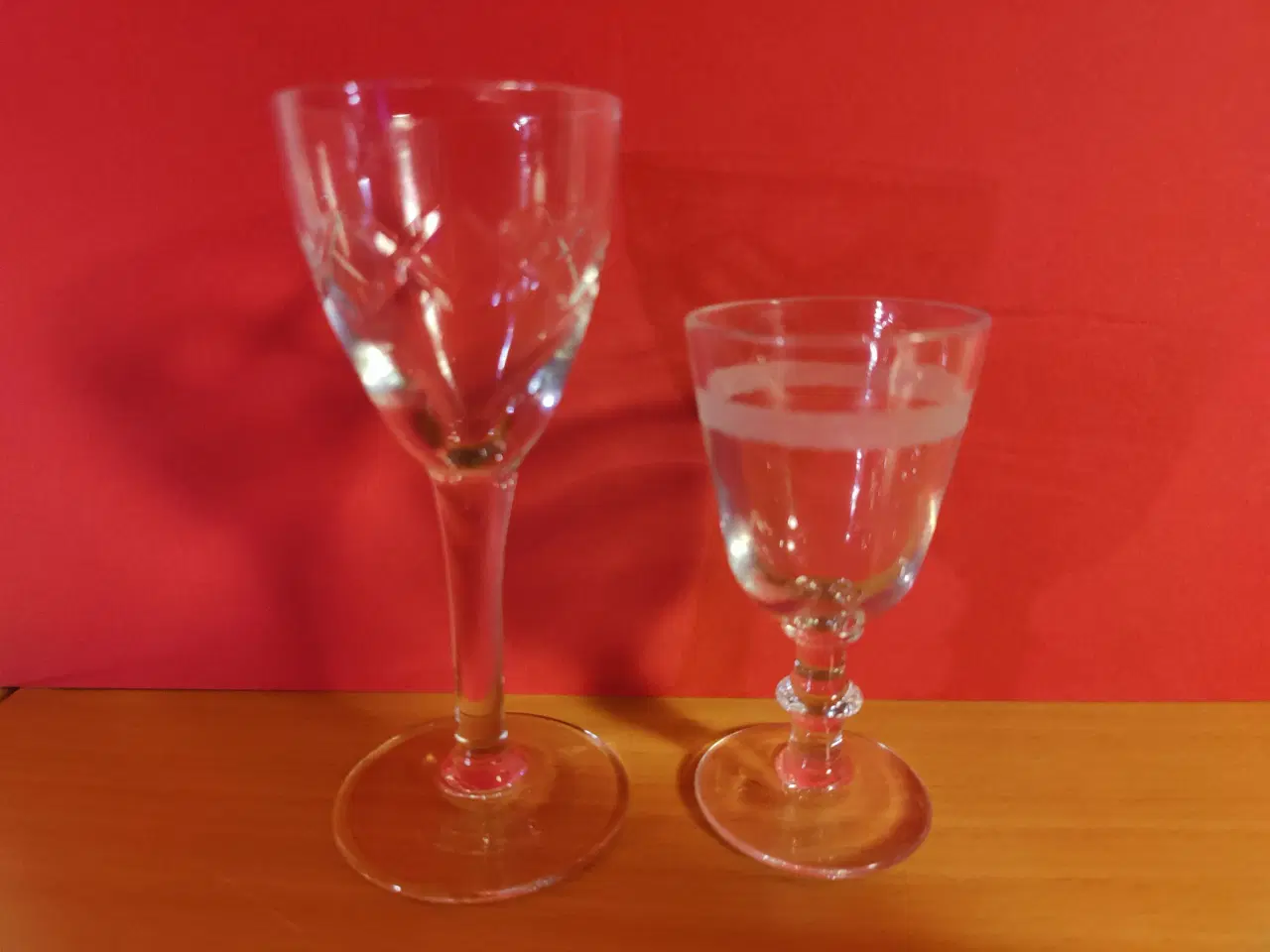 Billede 1 - Snapseglas, 2 stk