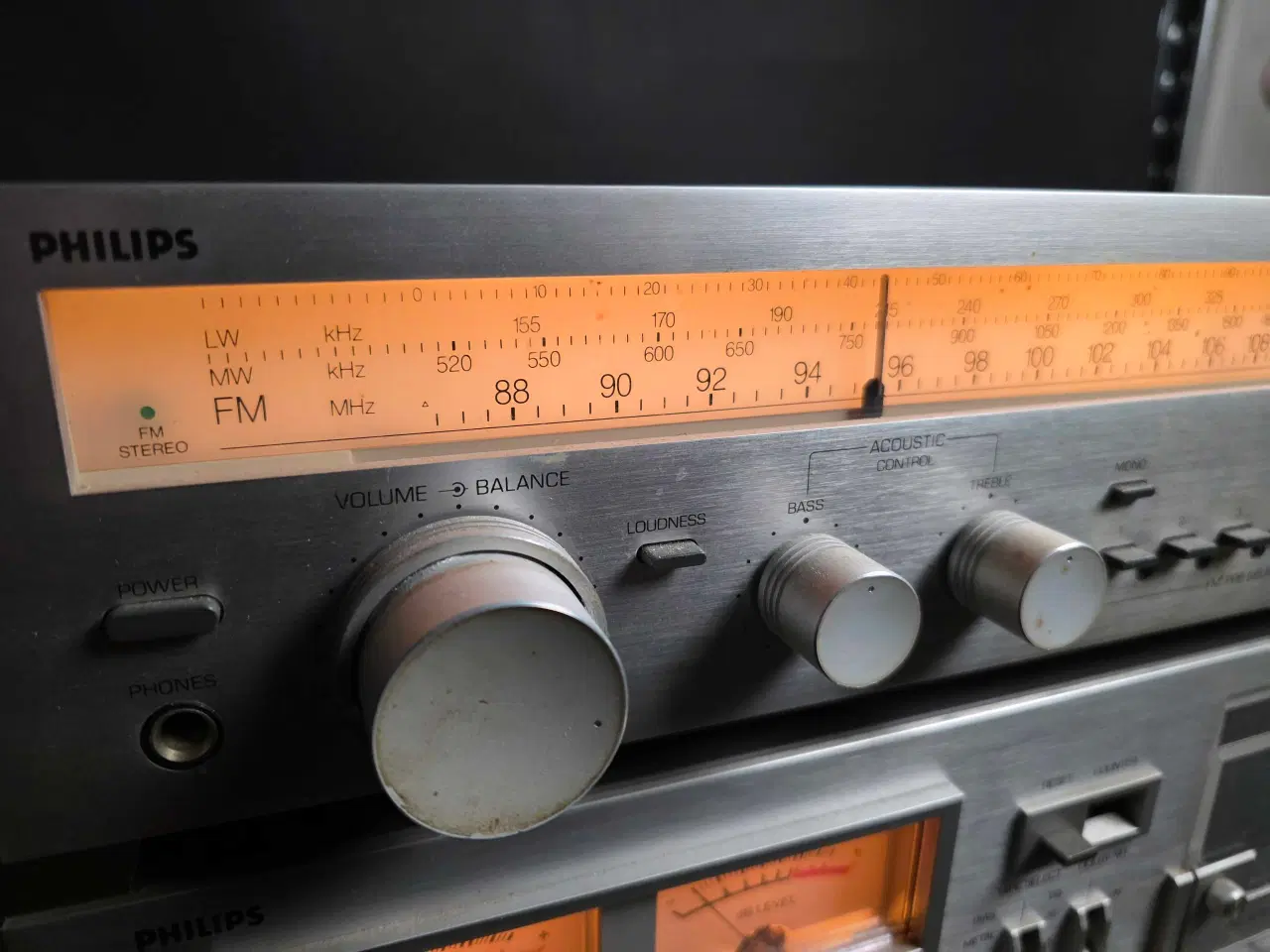 Billede 4 - Vintage Philips Hi-Fi Set – 1970s Receiver & Casse