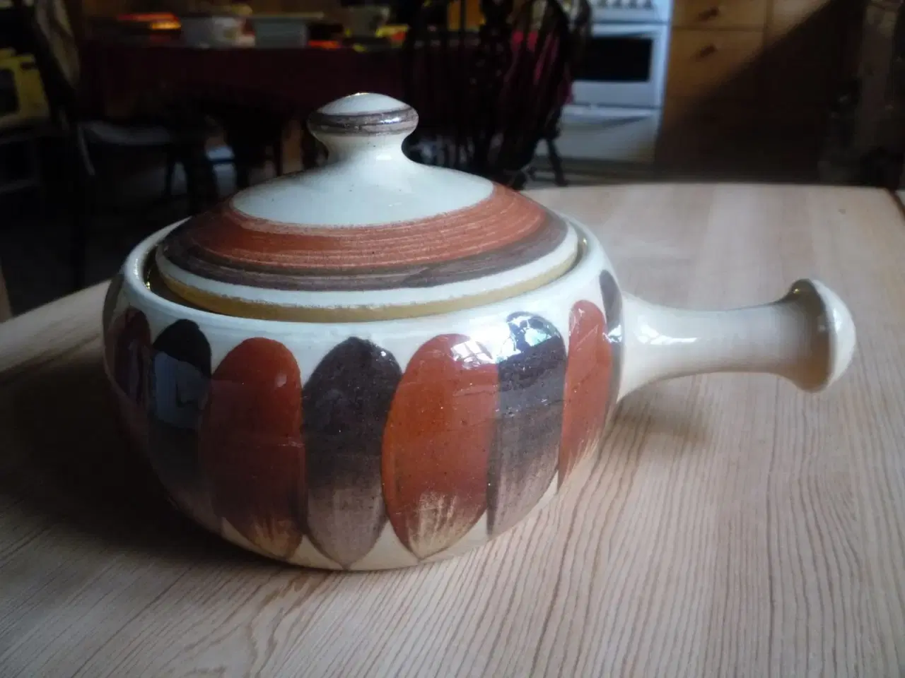 Billede 1 - Lillerød keramik, skål med hank