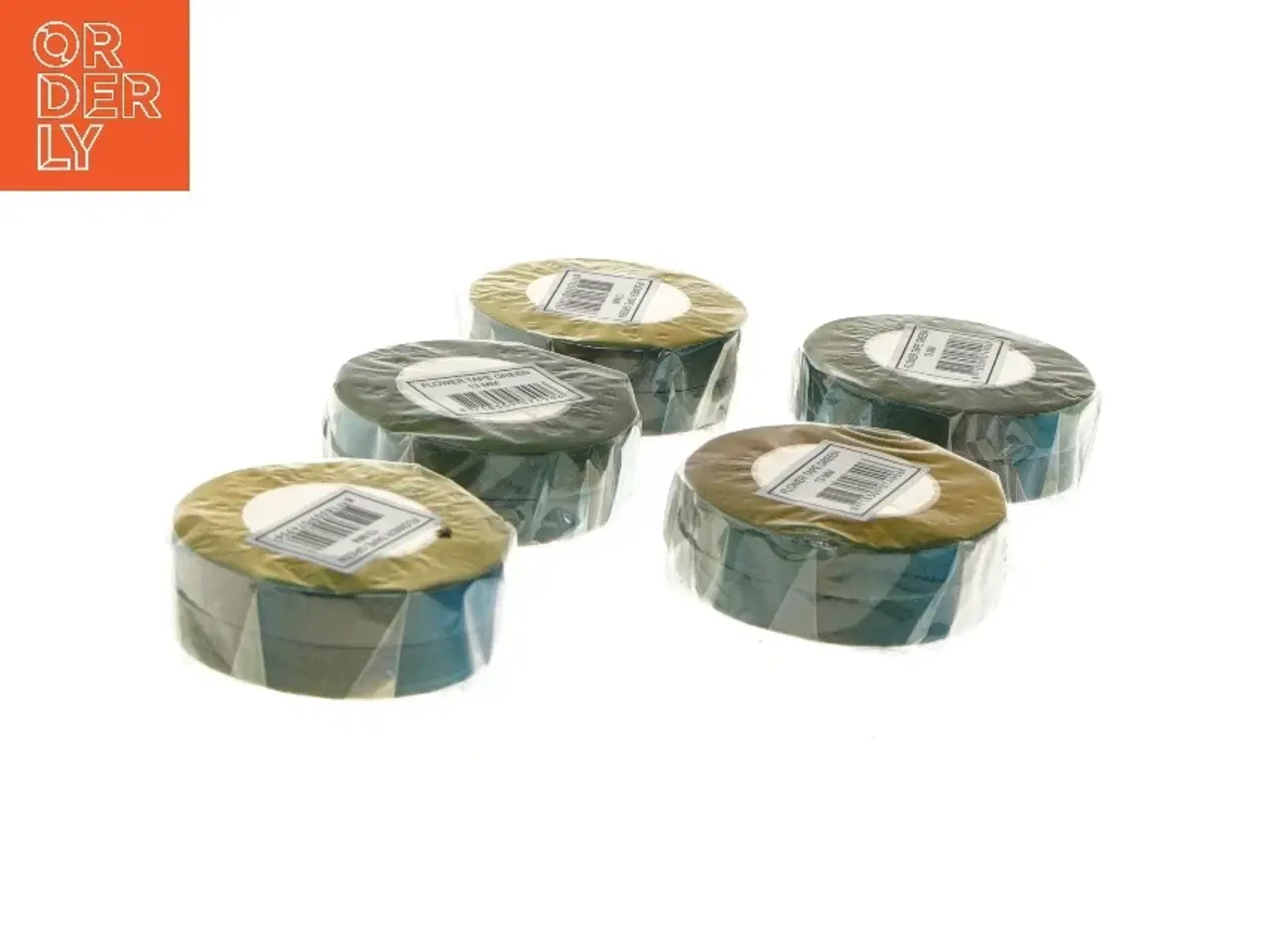 Billede 2 - Grøn blomster tape 5 stk. (str. 5 stk 13 mm)