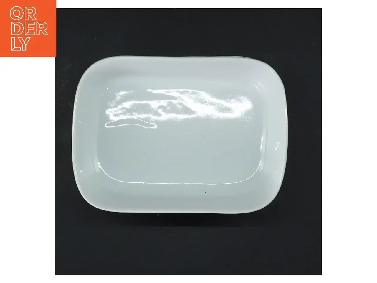 Billede 4 - Rektangulære hvide fade/ skåle , 4 stk. (str. 4 stk 15x11 cm)