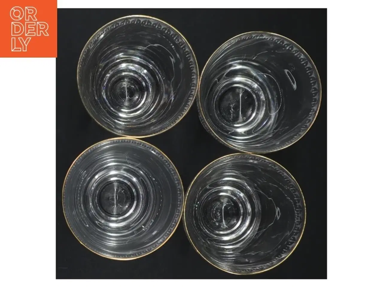 Billede 3 - Glas med guldkant (str. 12,5 cm)