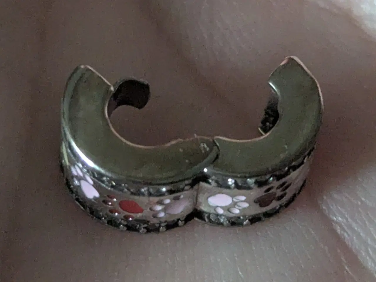 Billede 6 - Kugle med poter og zirkoner. sterling sølv.