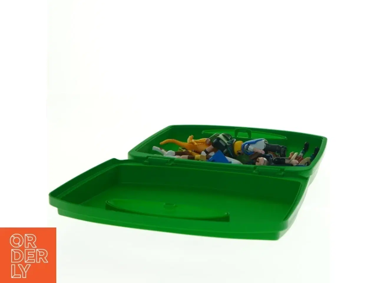 Billede 3 - Playmobil opbevaringsboks med figurer (str. 24 x 19 x 5 cm)