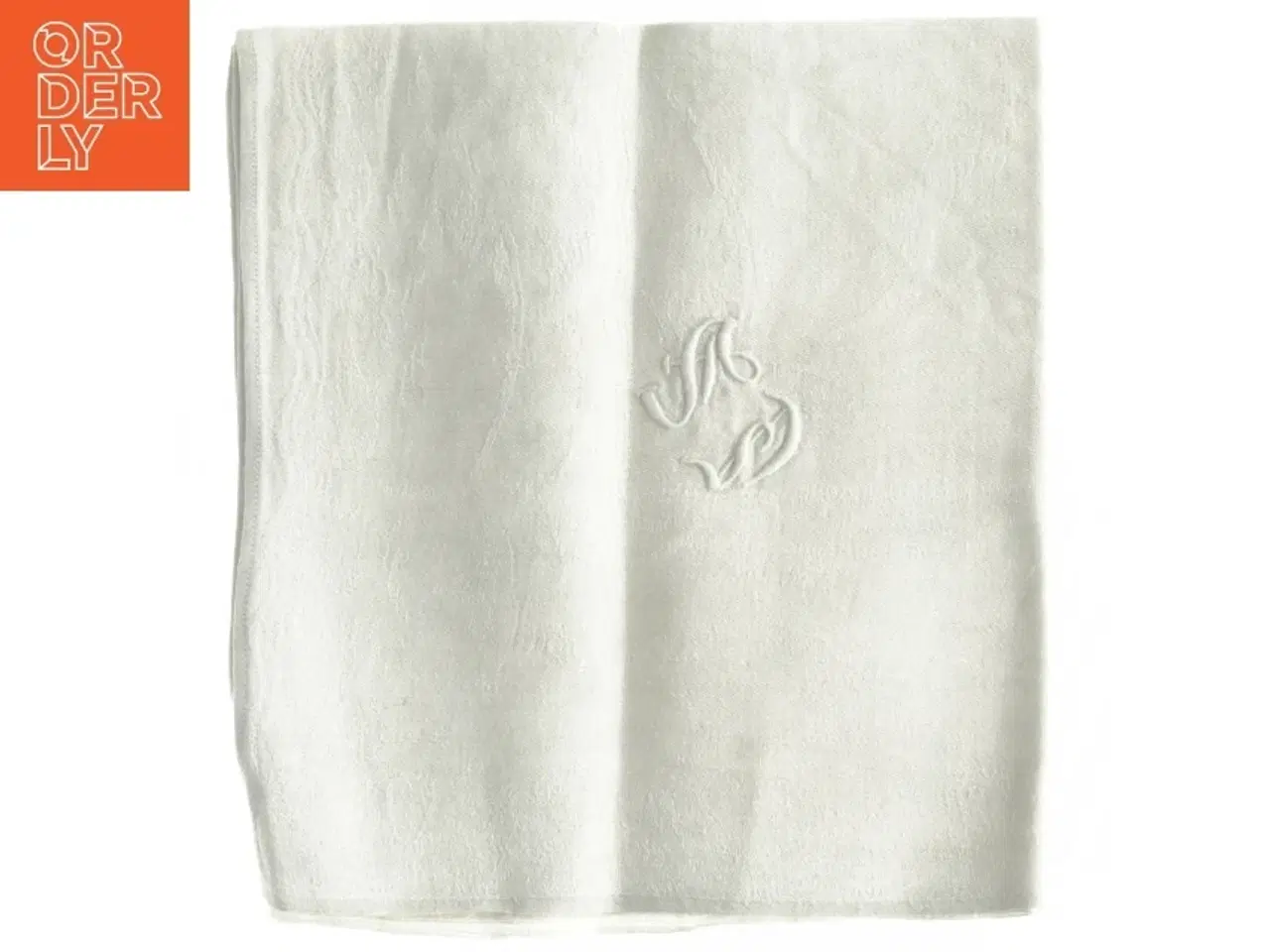 Billede 1 - Servietter i stof med broderet monogram (str. 47 x 47 cm)