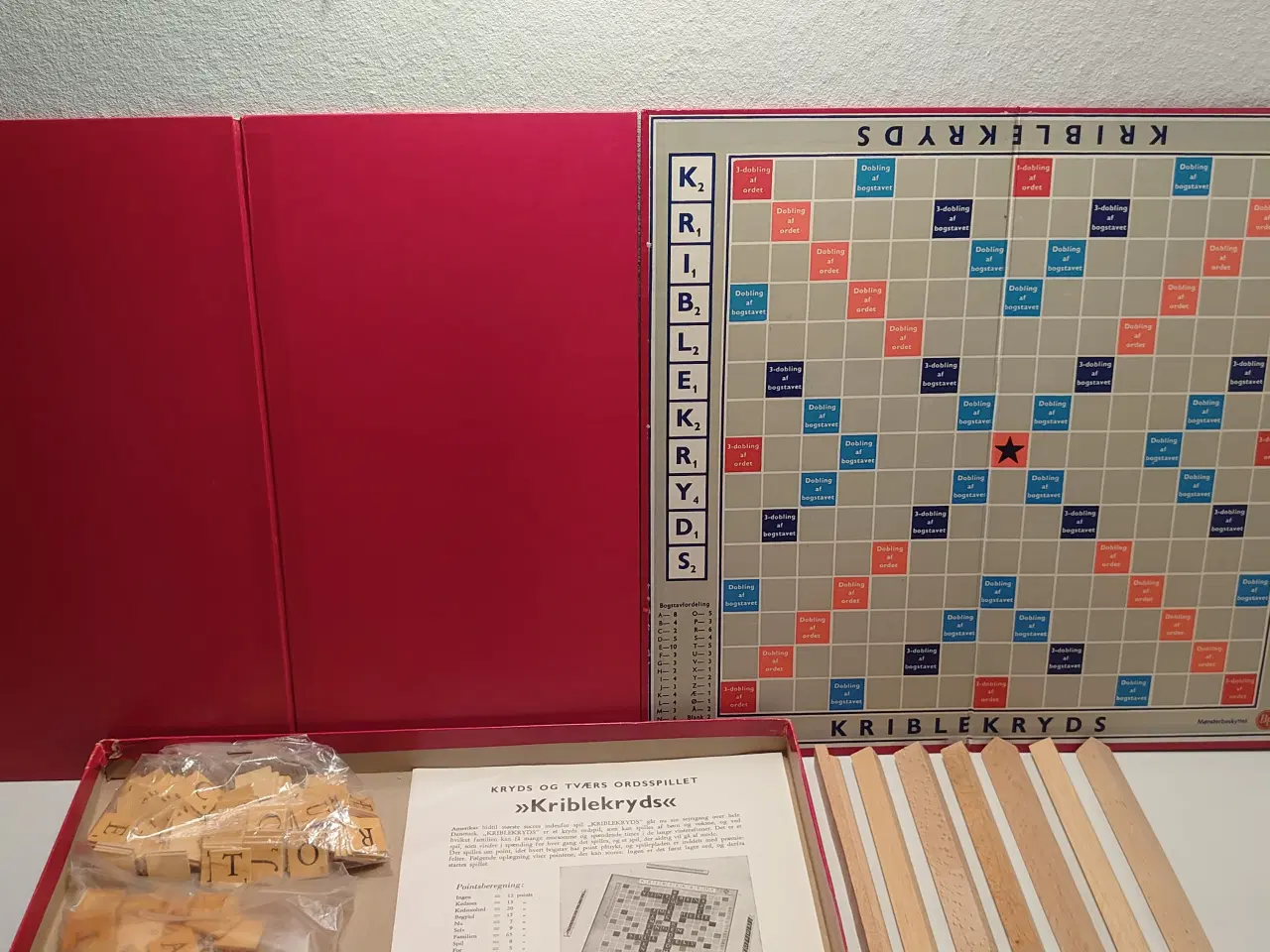 Billede 4 - Kriblekryds.Mønsterbeskyttet BBspil.Ca.1950+ekstra
