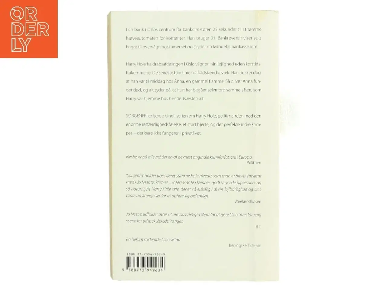 Billede 2 - Sorgenfri af Jo Nesbø (Bog)