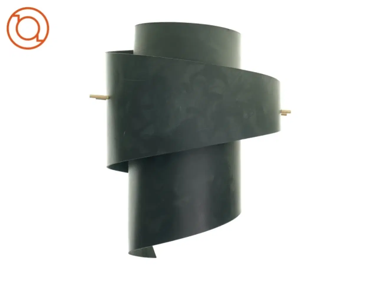 Billede 3 - Lampeskærm i sort læder