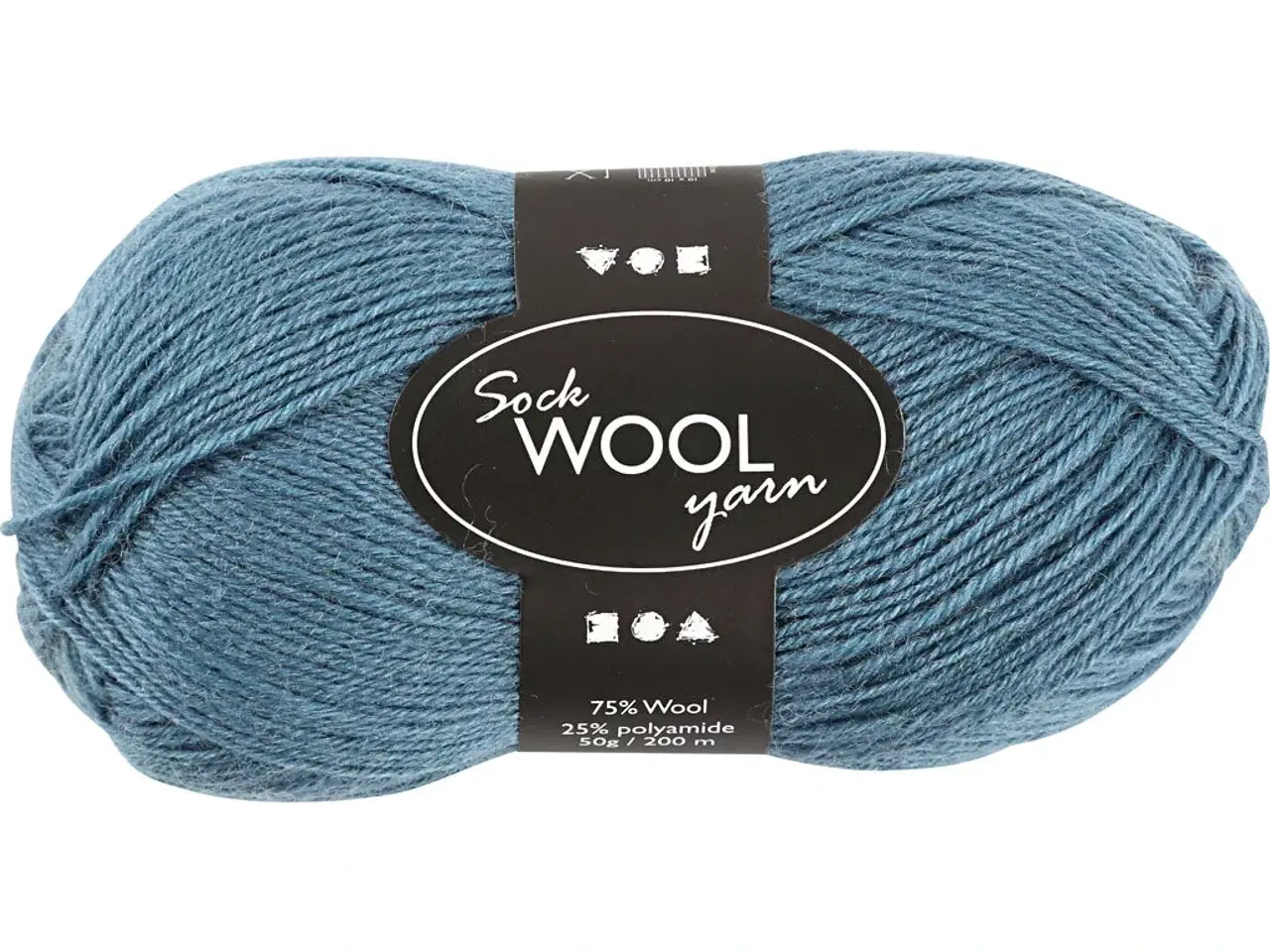 Billede 1 - Petroleum Strømpegarn - 200m, 50g, Superwash