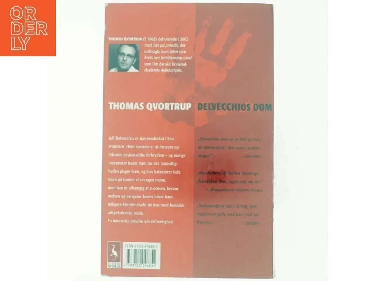 Billede 3 - Delvecchios dom : roman af Thomas Qvortrup (Bog)