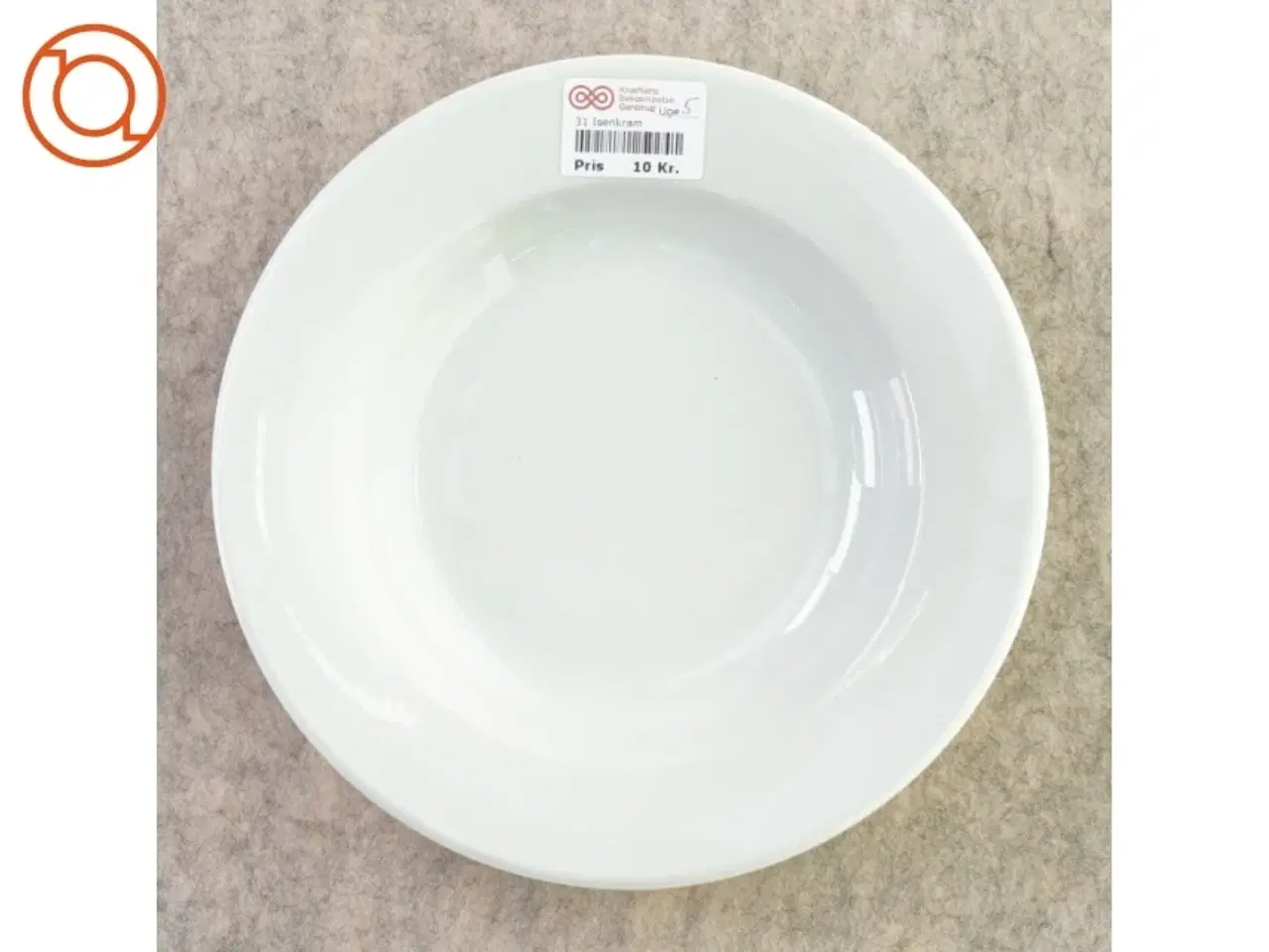 Billede 3 - Dybe tallerkener fra Pyroblan Porcelaine Frante (str. 23 cm)