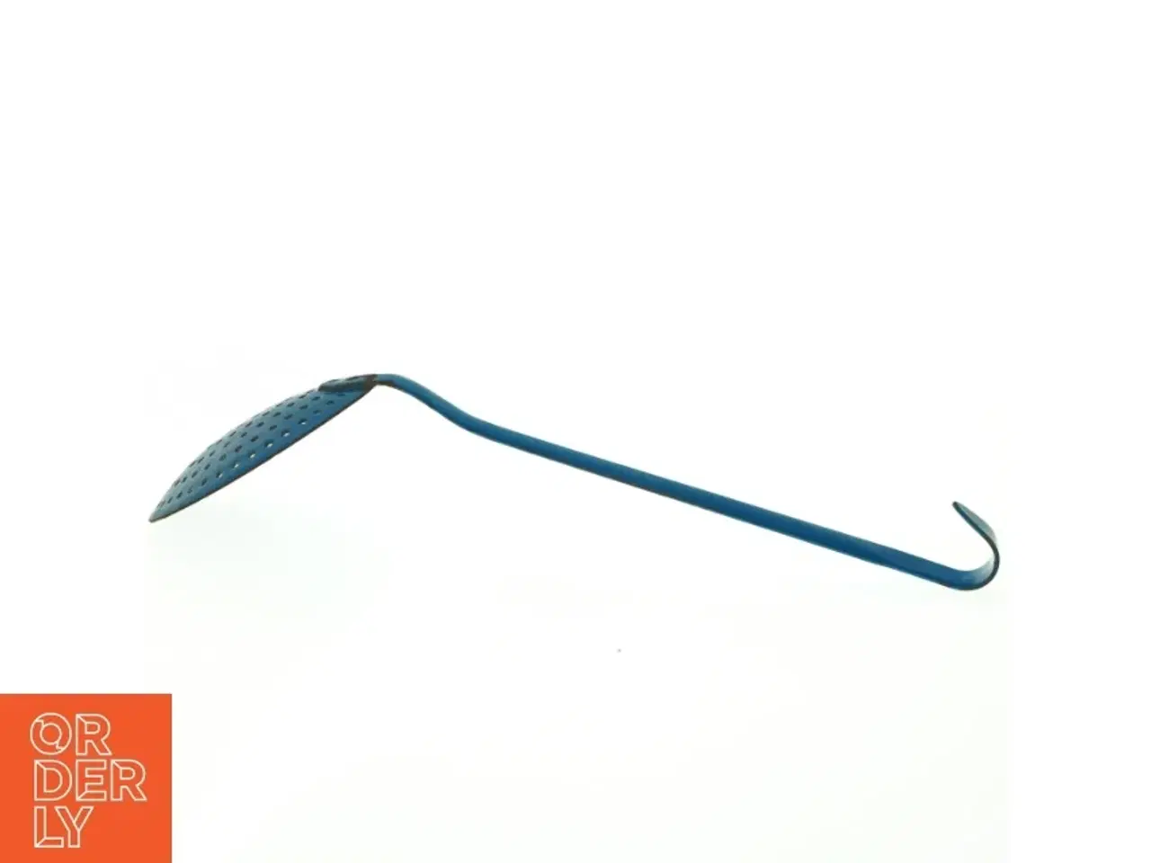 Billede 2 - Blå emajle hulske (str. Længde af håndtag. 28 cm. ø. 12,5 cm)