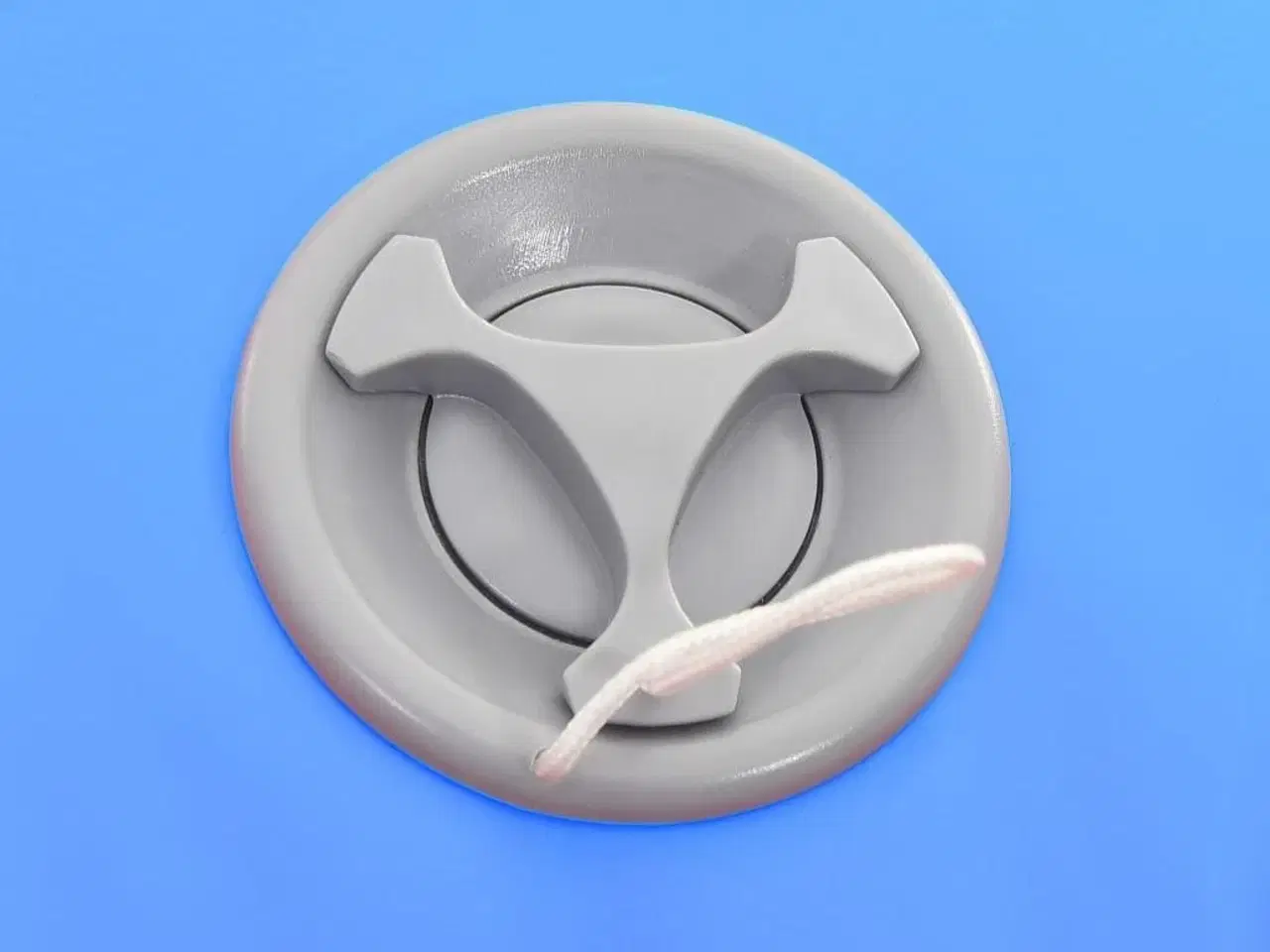 Billede 2 - Oppustelig gymnastikrulle med pumpe 120x90 cm PVC blå